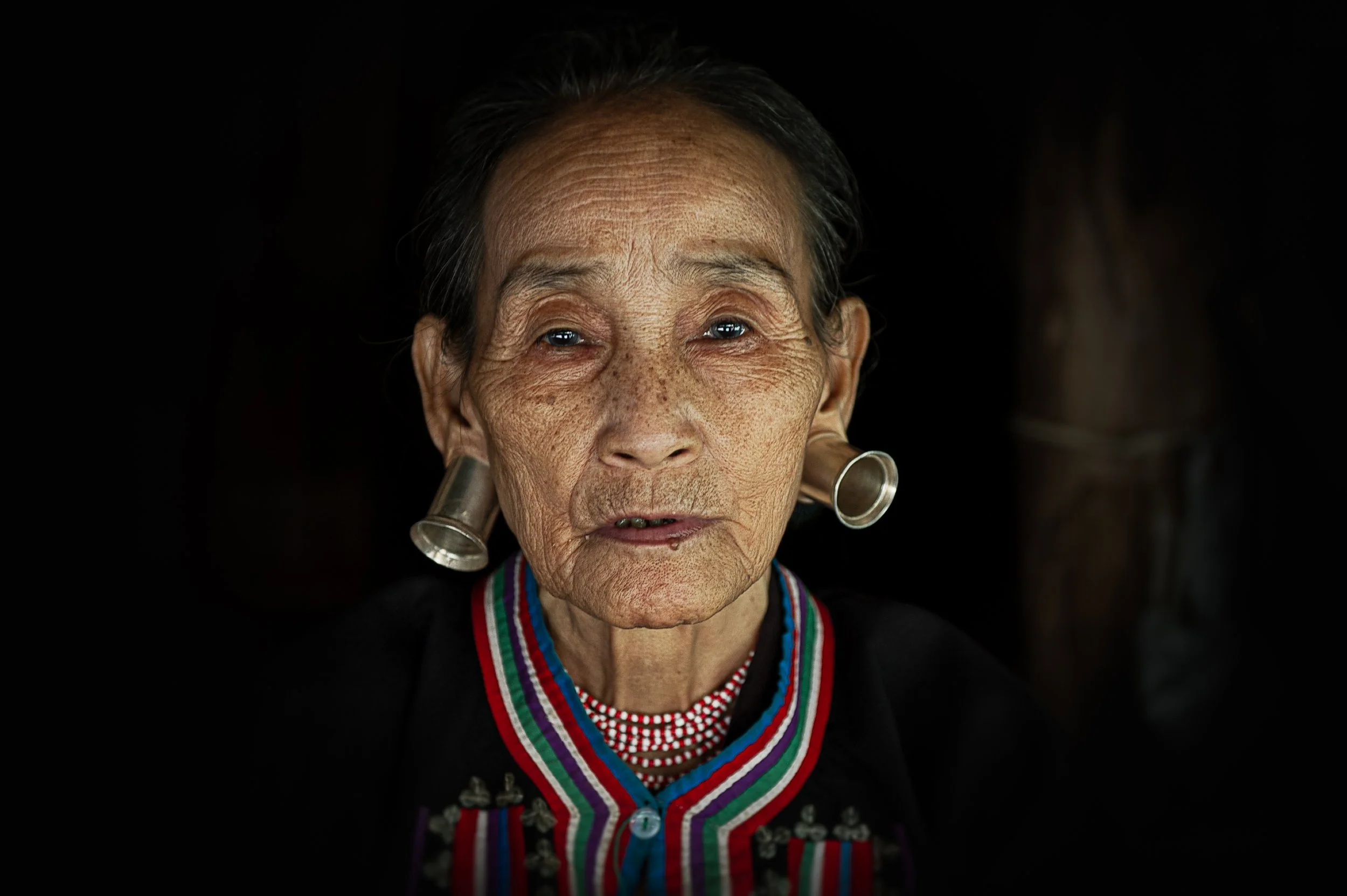 elderly karen tribe lady......... taken outskirts of chiang mai