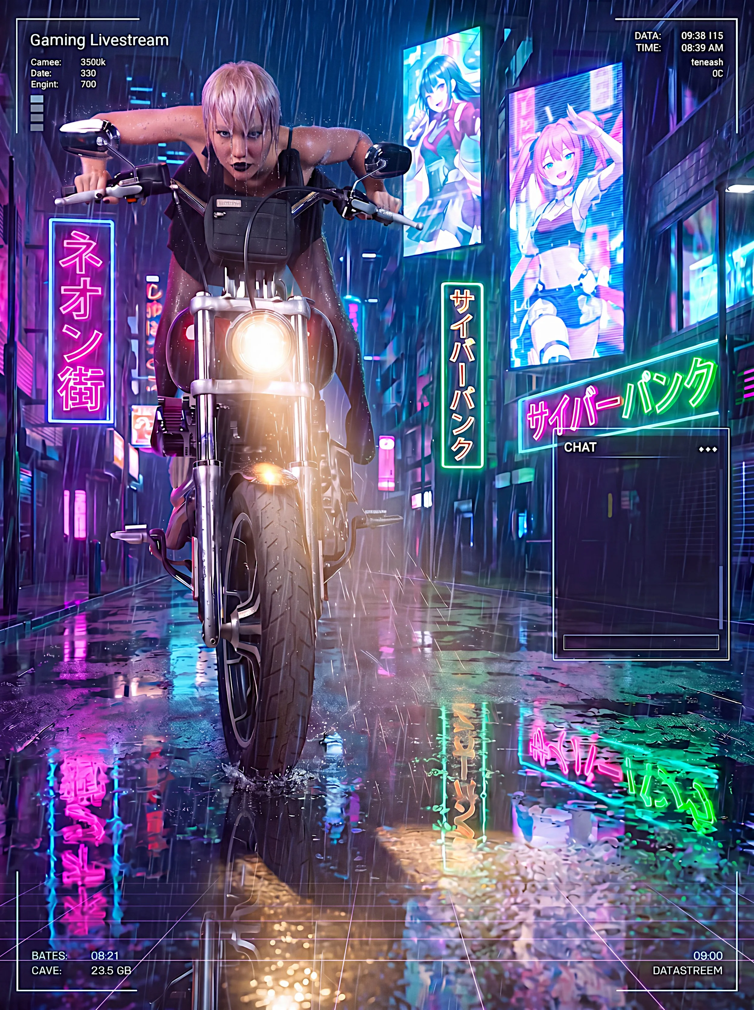 penny on a harley...3