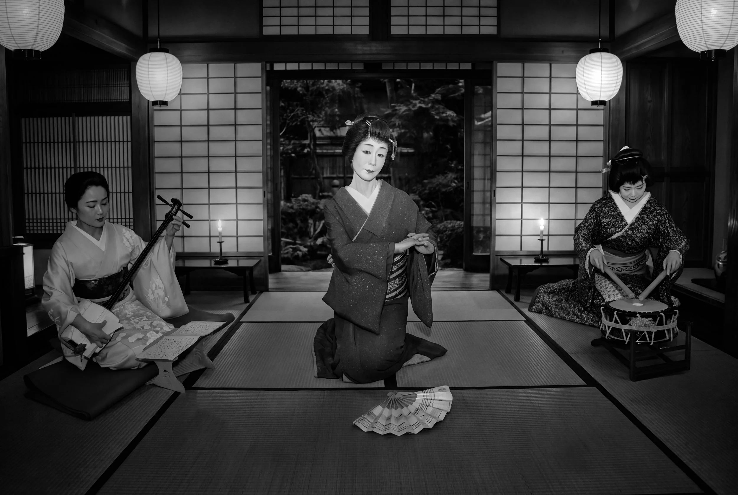 geisha entertainment. private dinner , tokyo restaurant