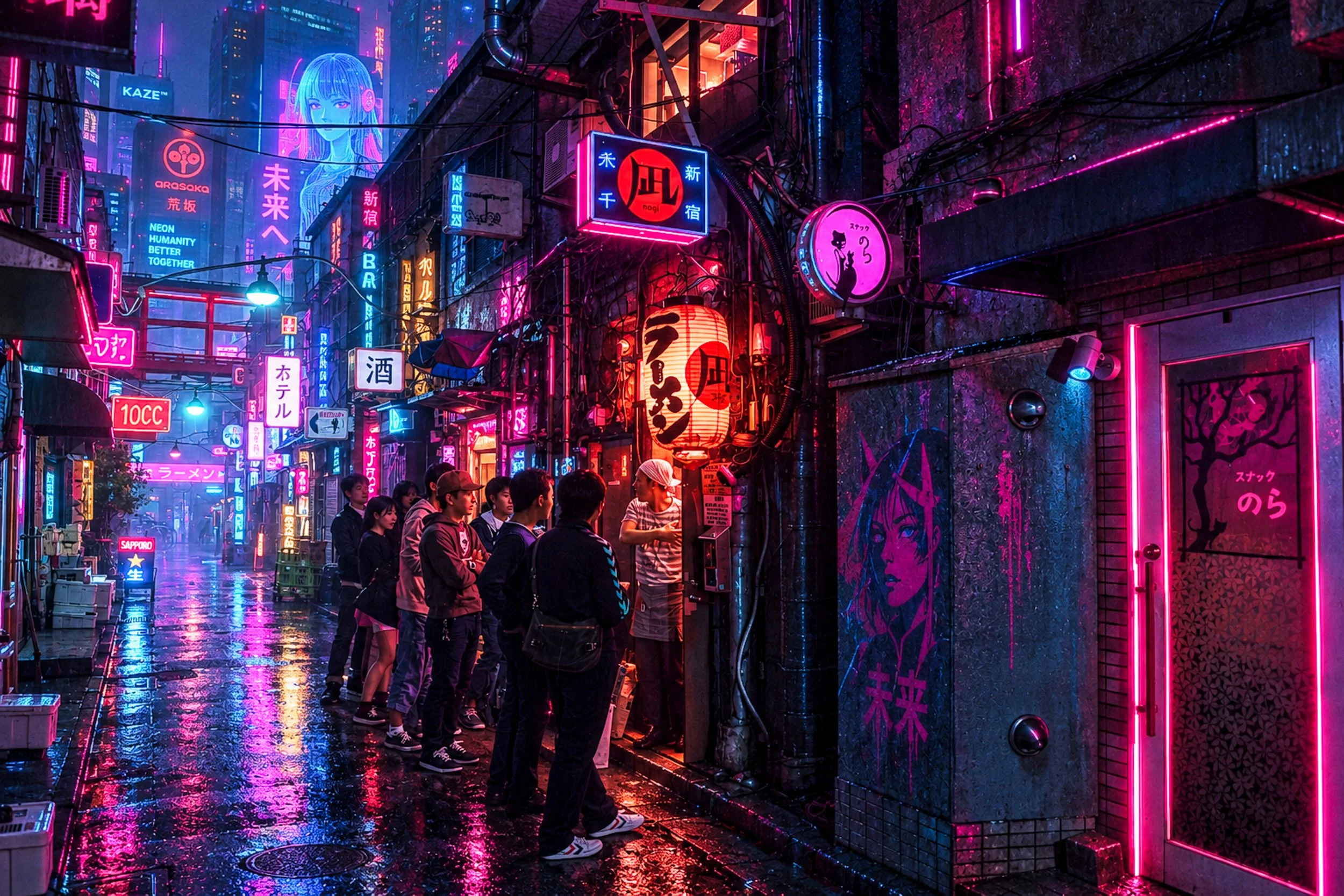 cyber punk shinjuku , tokyo