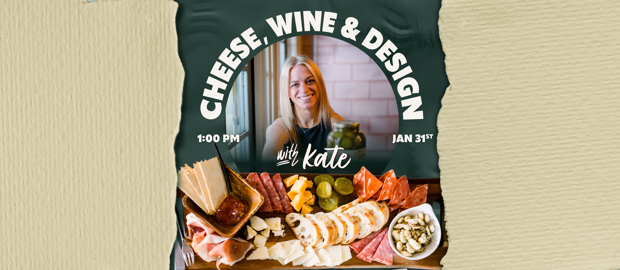 Cheese, Wine &amp; Design with Kate!