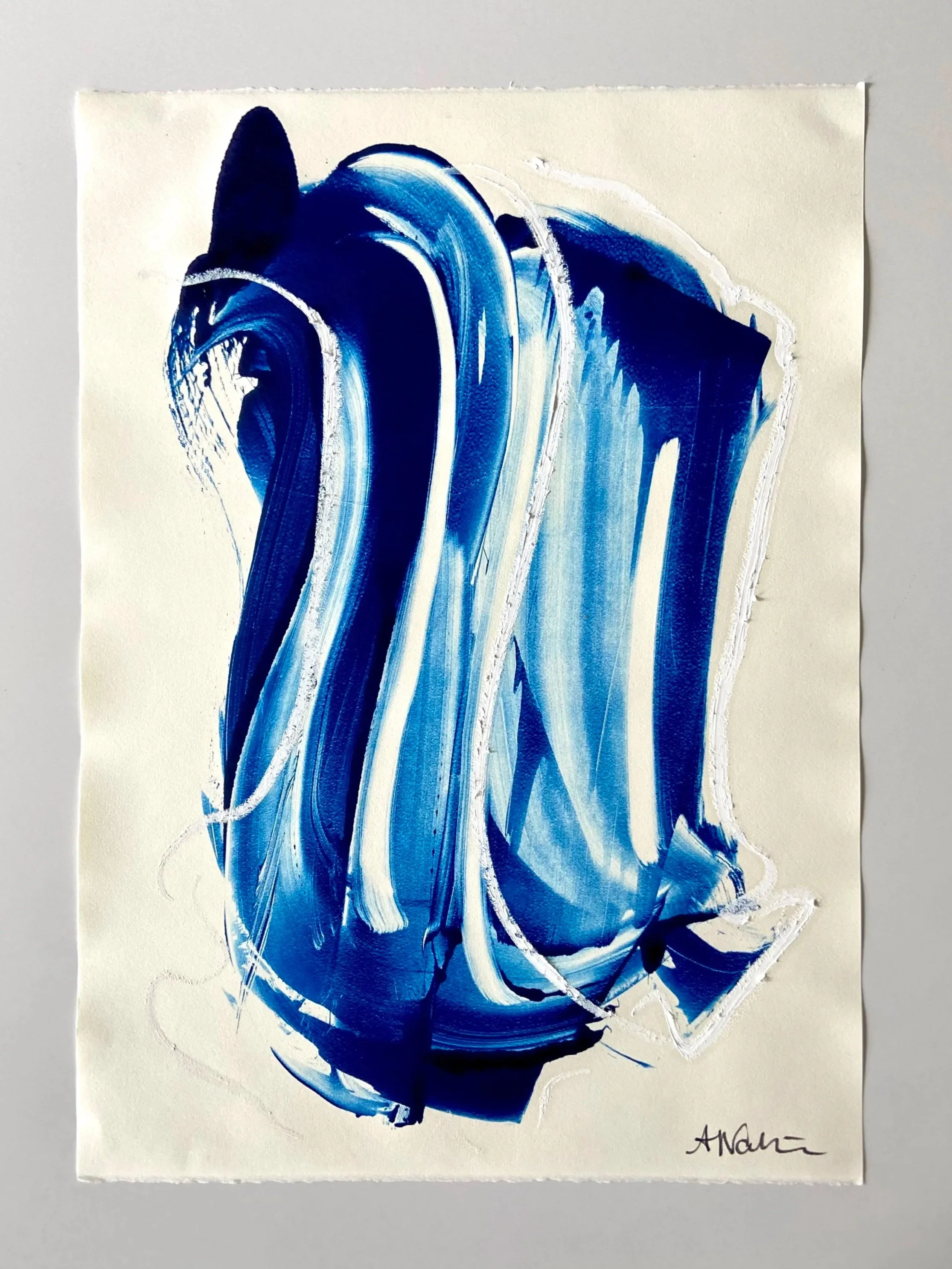 “How Can I Keep From Singing?”, 19 x 26 inches. Monotype print & oil pastel on paper. 

Inspired by the spirit and hope of the American folk hymn:

“My life goes on in endless song
Above earth’s lamentations,
I hear the real, though far-off hymn
That
