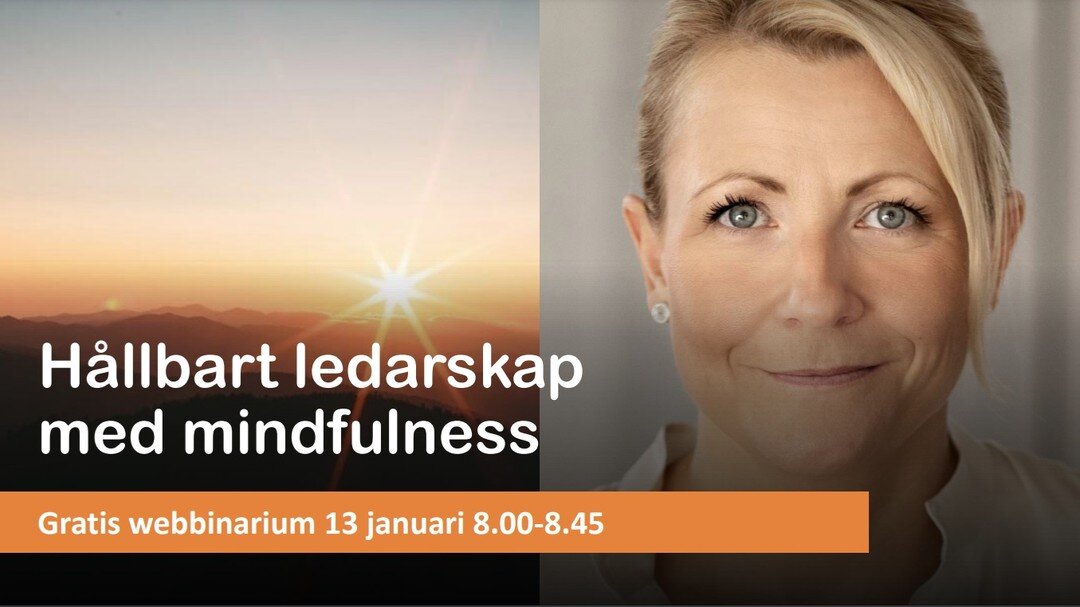 Vill du starta &aring;ret med &ouml;kat fokus och minskad stress? &Ouml;kad sj&auml;lvk&auml;nnedom och sj&auml;lvreglering?

D&aring; &auml;r mitt heta tips att anm&auml;la dig till gratis webbinarium 13/1 kl 8.00-8.45 kring H&aring;llbart #ledarska