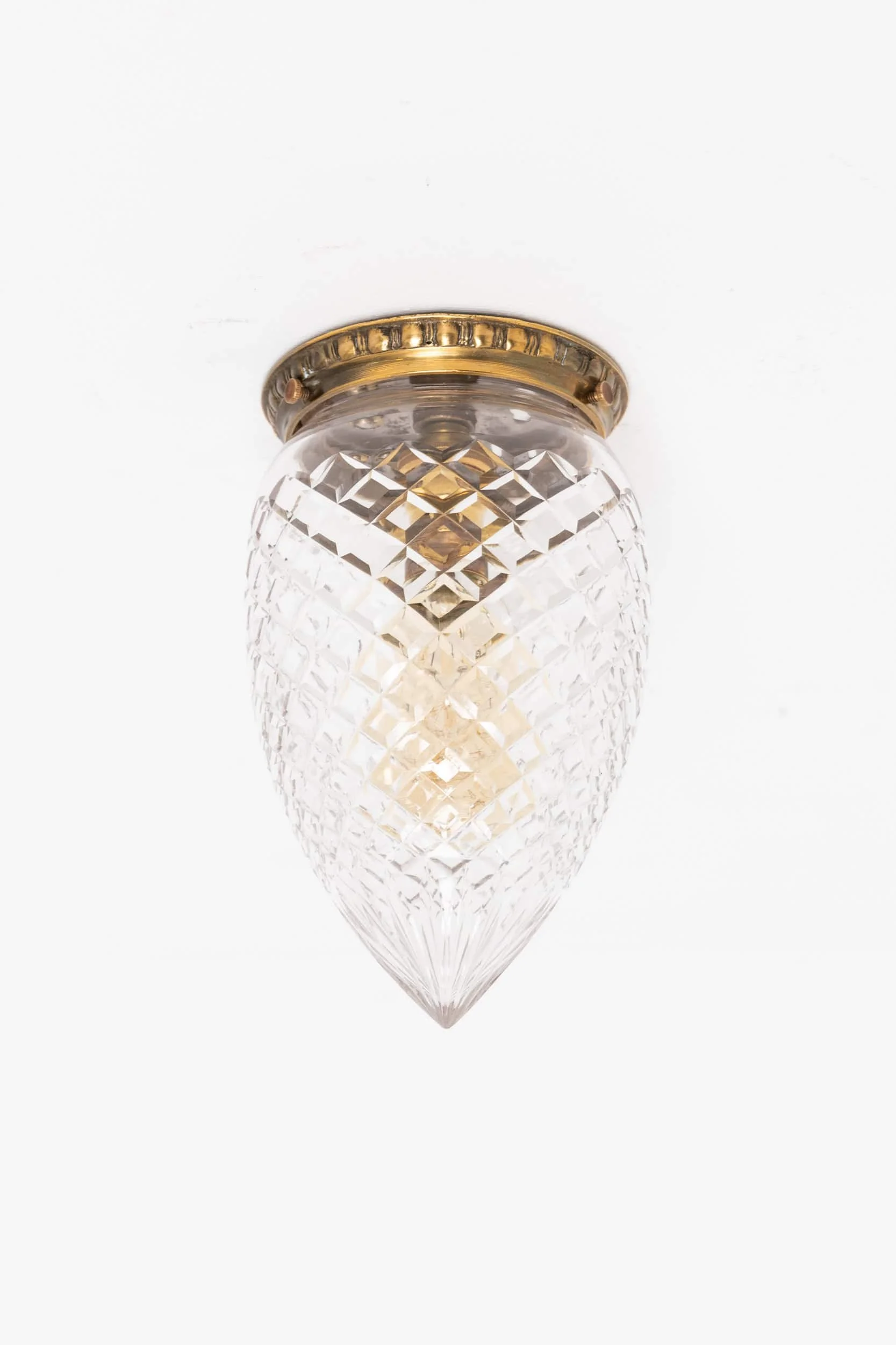 Antique Early 20th Century Cut Glass Ceiling Light (1).jpg