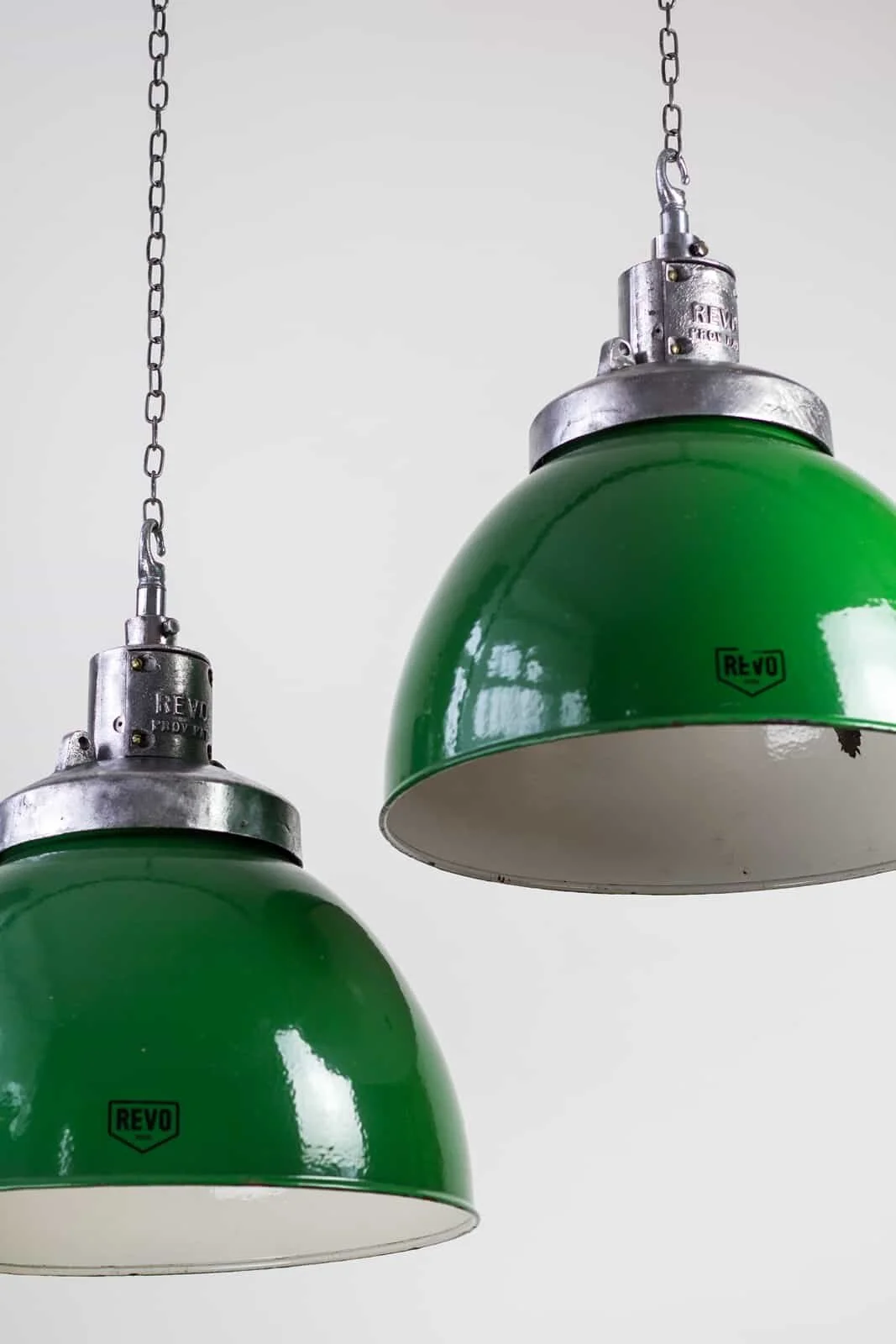 XL Revo Enamel Lighting Pendants — Antiques Workshop | Exceptional ...