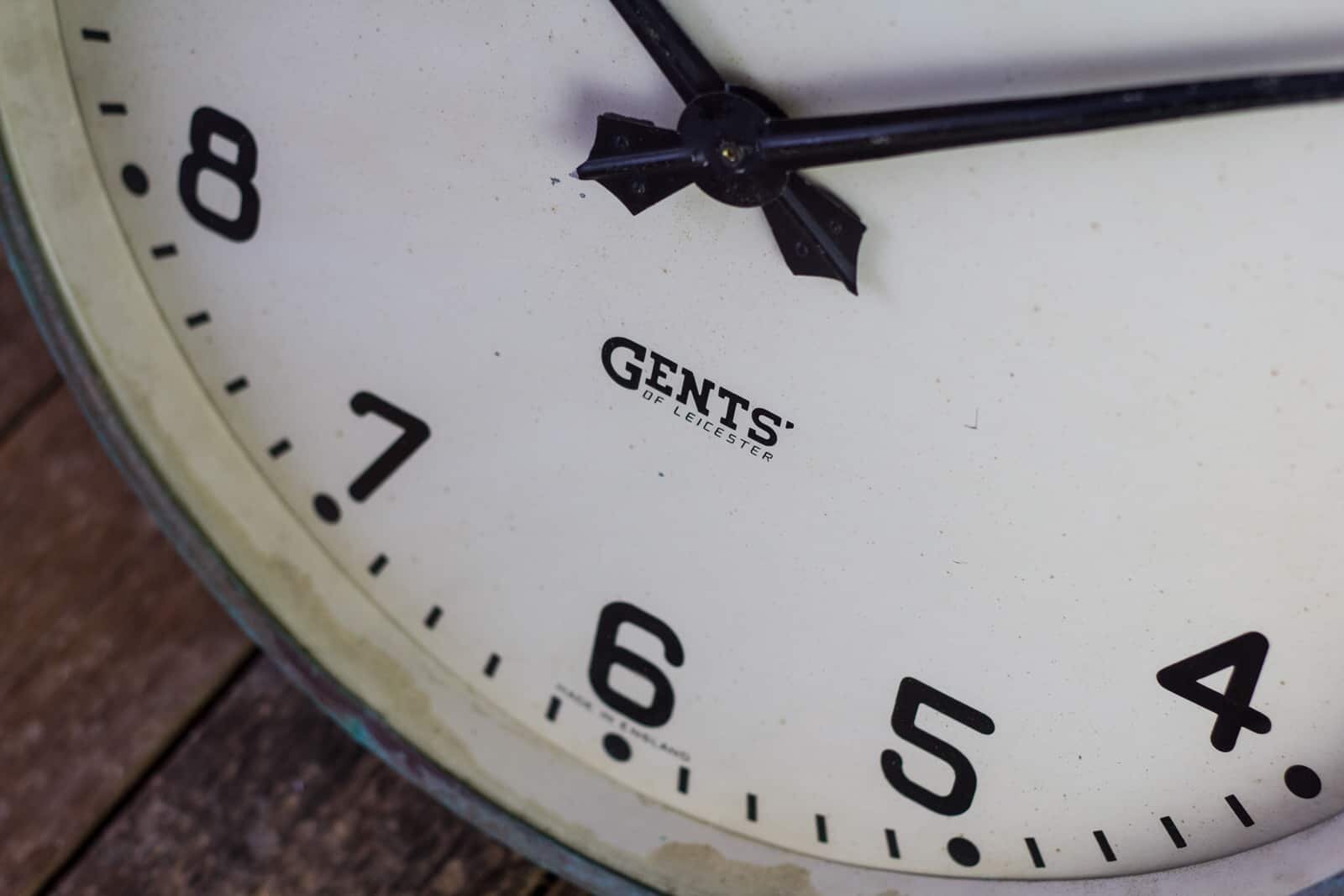 Gents of Leicester Verdigris Station Wall Clock — Antiques Workshop ...