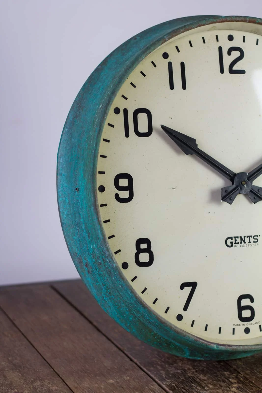Gents of Leicester Verdigris Station Wall Clock — Antiques Workshop ...