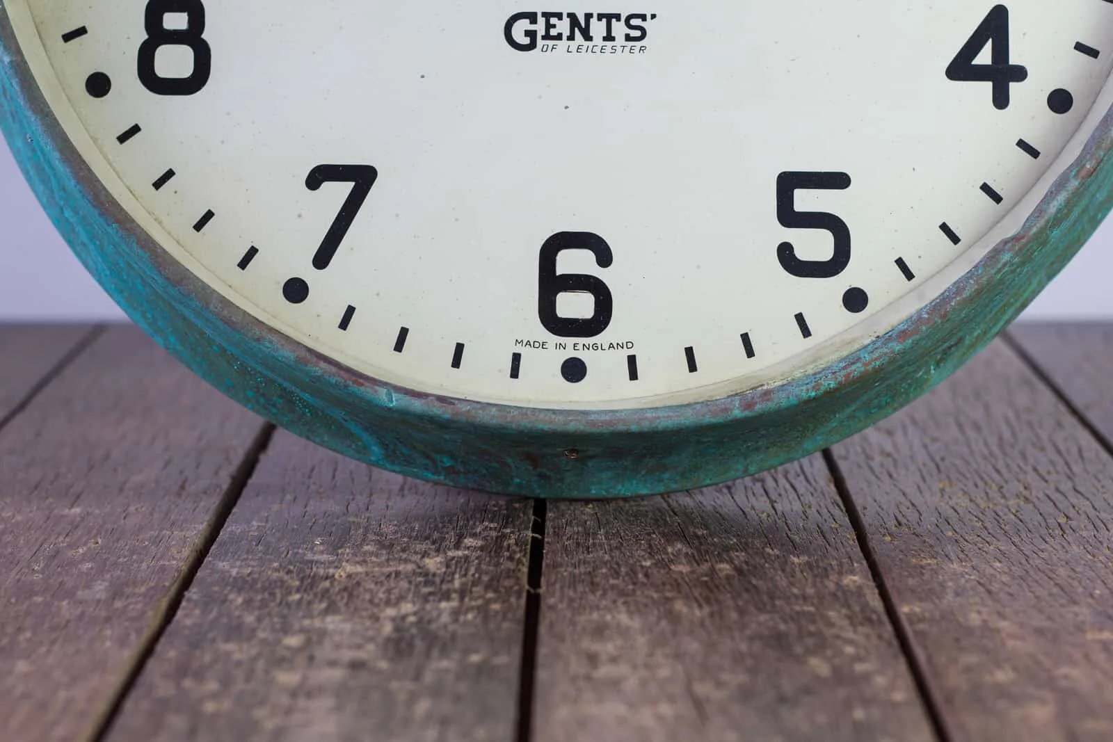 Gents of Leicester Verdigris Station Wall Clock — Antiques Workshop ...