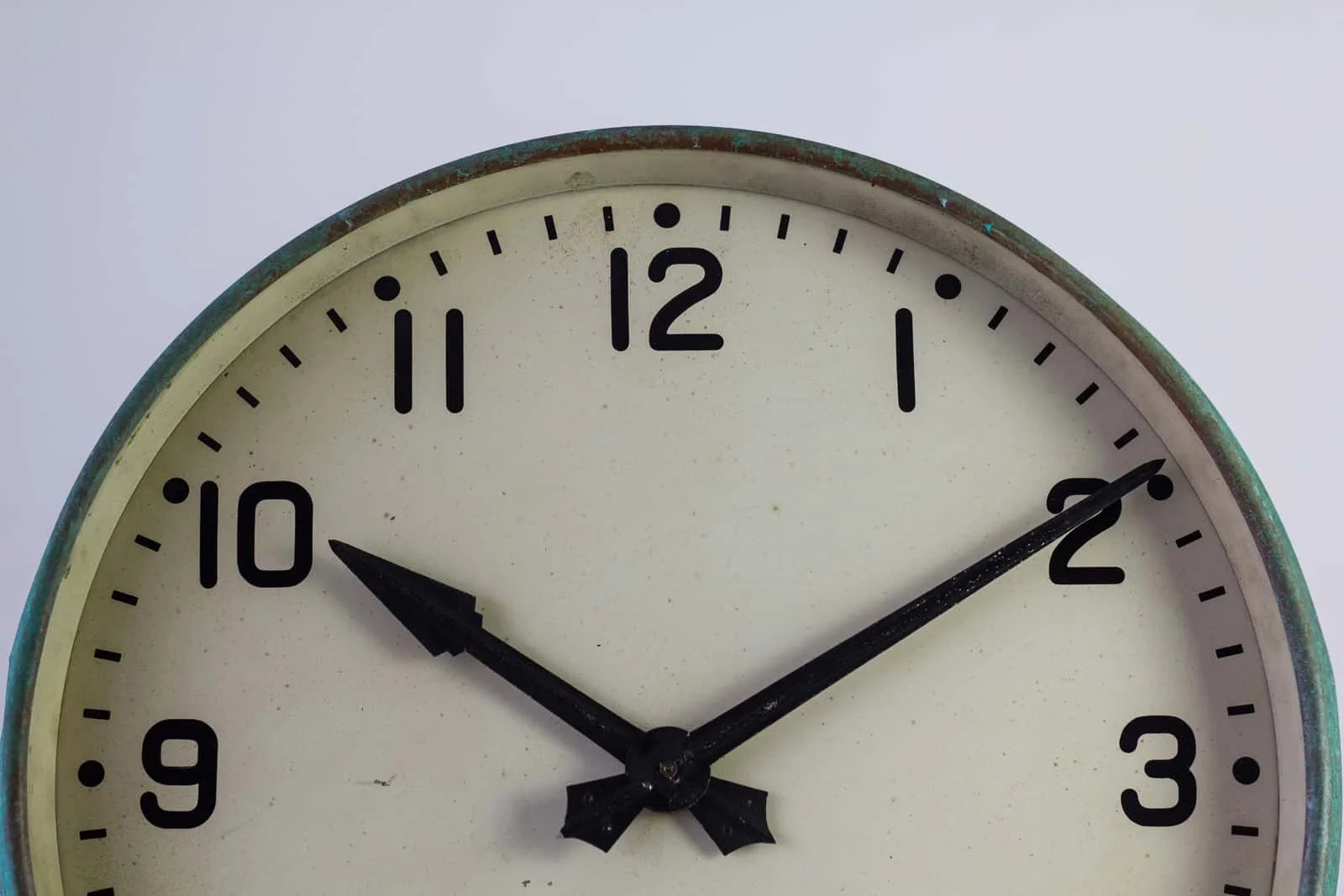 Gents of Leicester Verdigris Station Wall Clock — Antiques Workshop ...