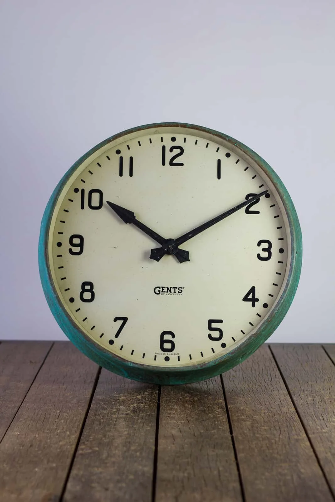 Gents of Leicester Verdigris Station Wall Clock — Antiques Workshop ...