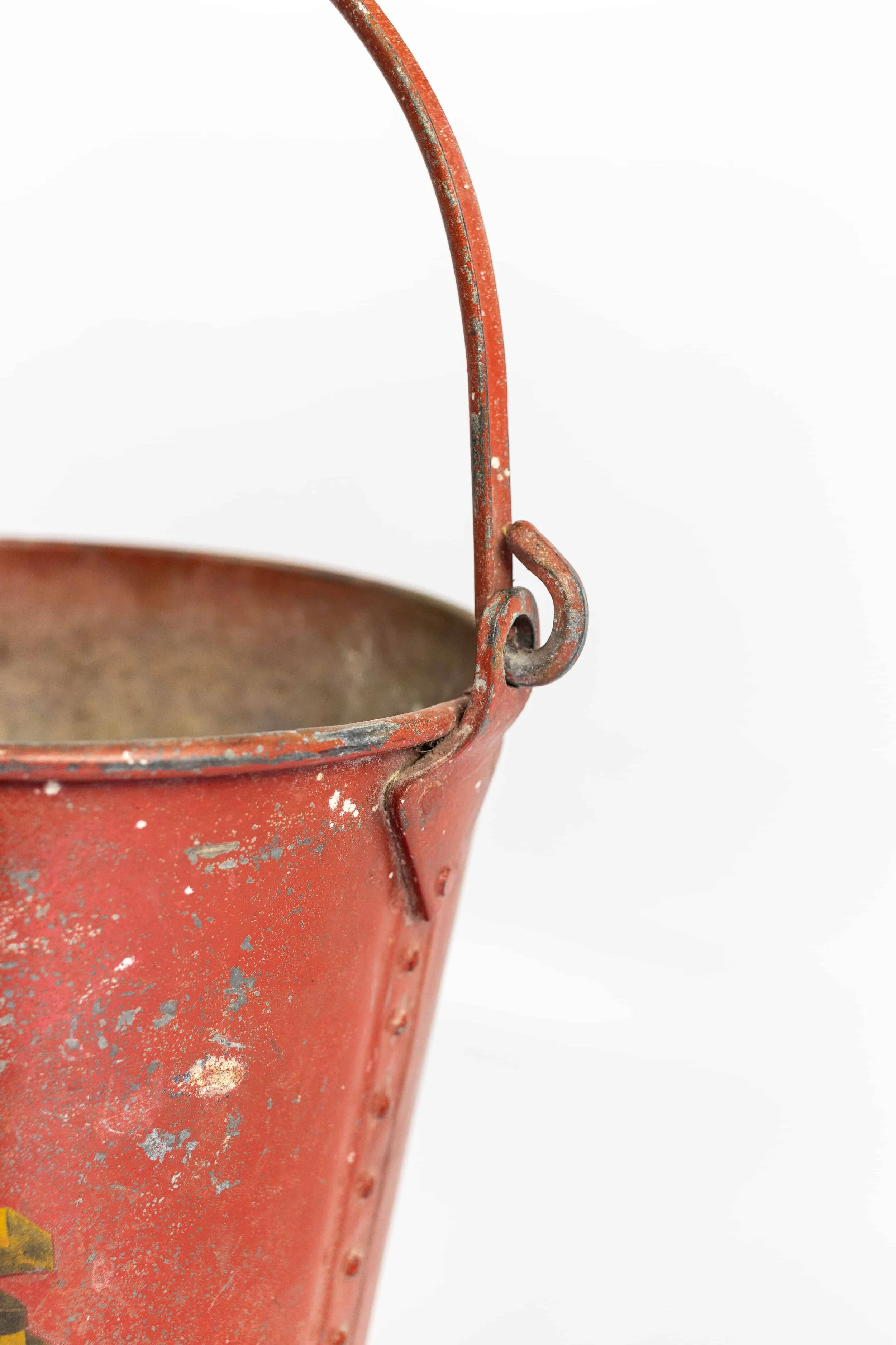 Red Painted Fire Bucket — Antiques Workshop | Exceptional Vintage ...