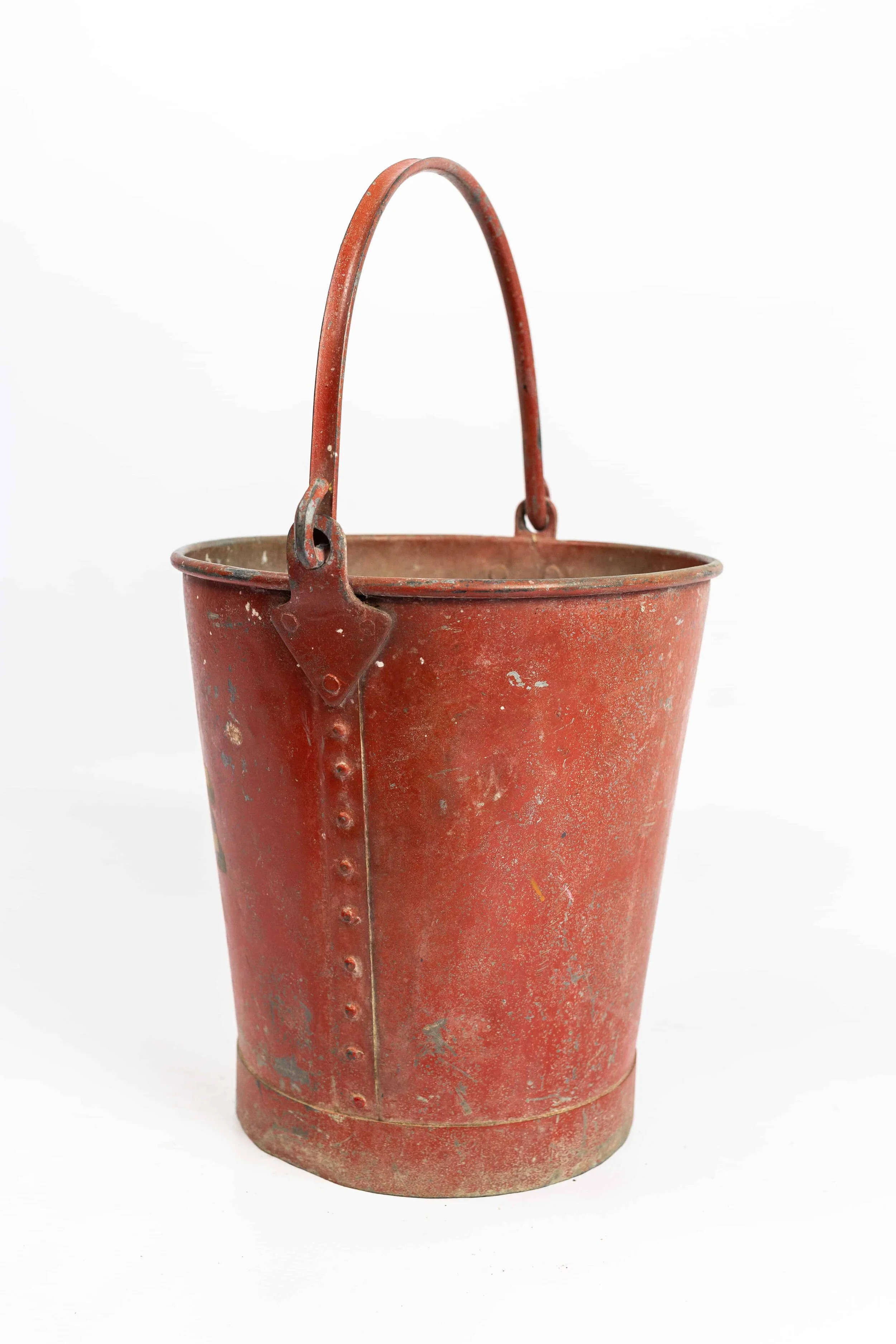Red Painted Fire Bucket — Antiques Workshop | Exceptional Vintage ...