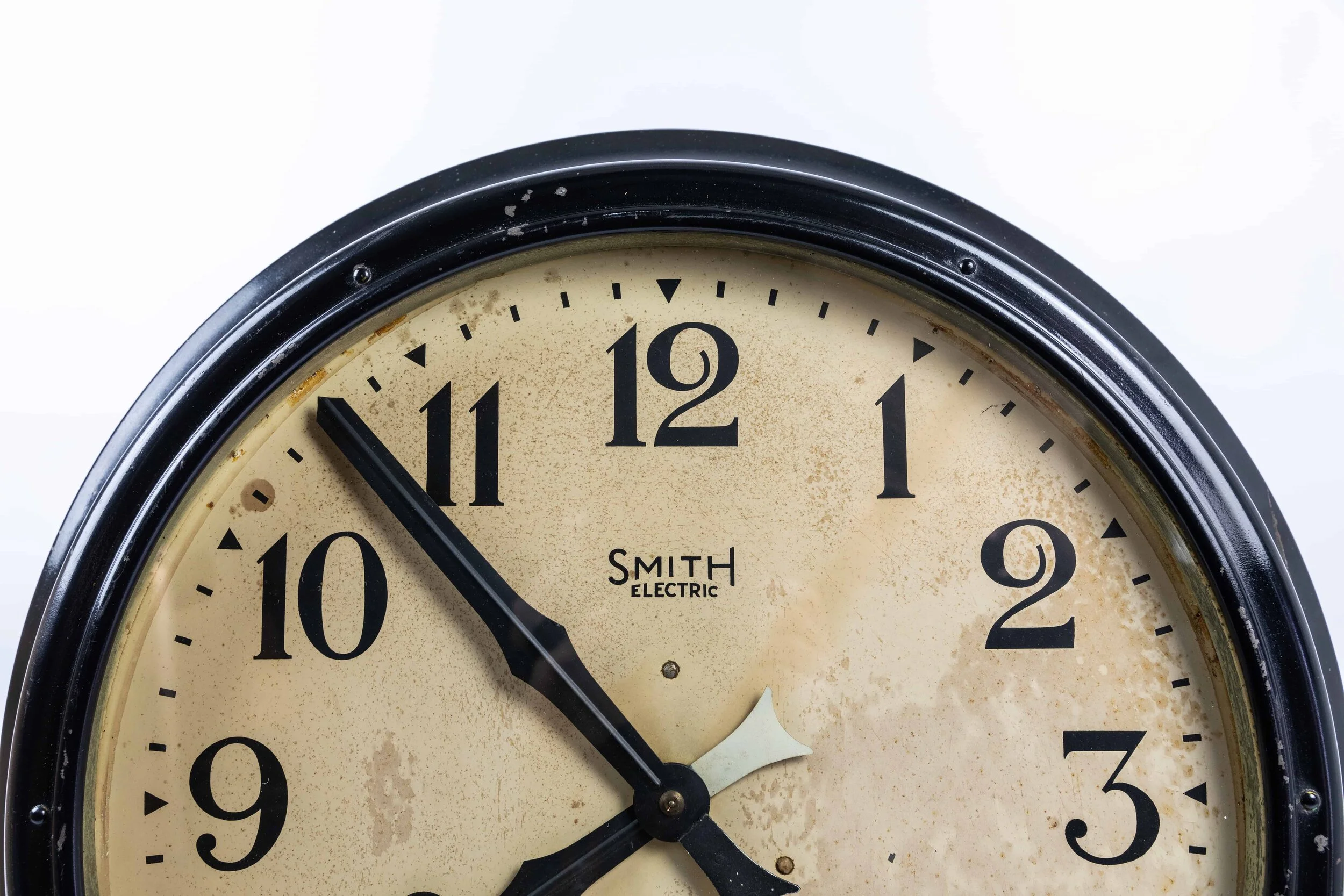 Early 18" Smiths Electric Clock — Antiques Exceptional