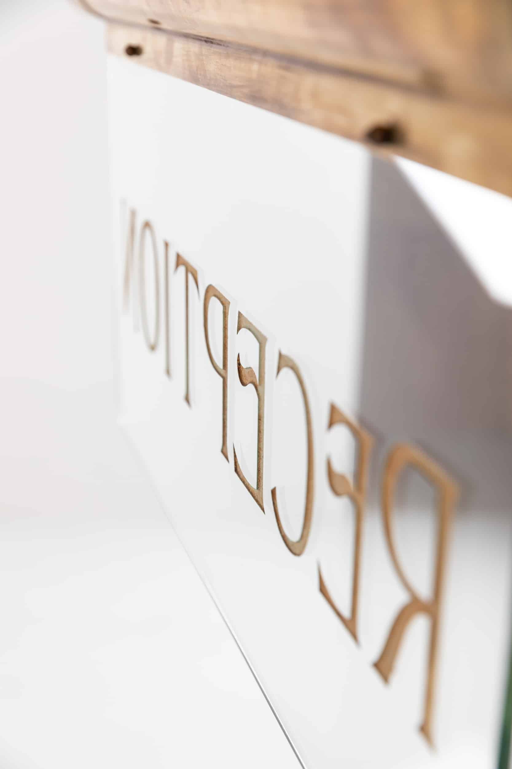 Internalite Brass Art Deco 'Reception' Illuminated Sign KFM Engineering ...
