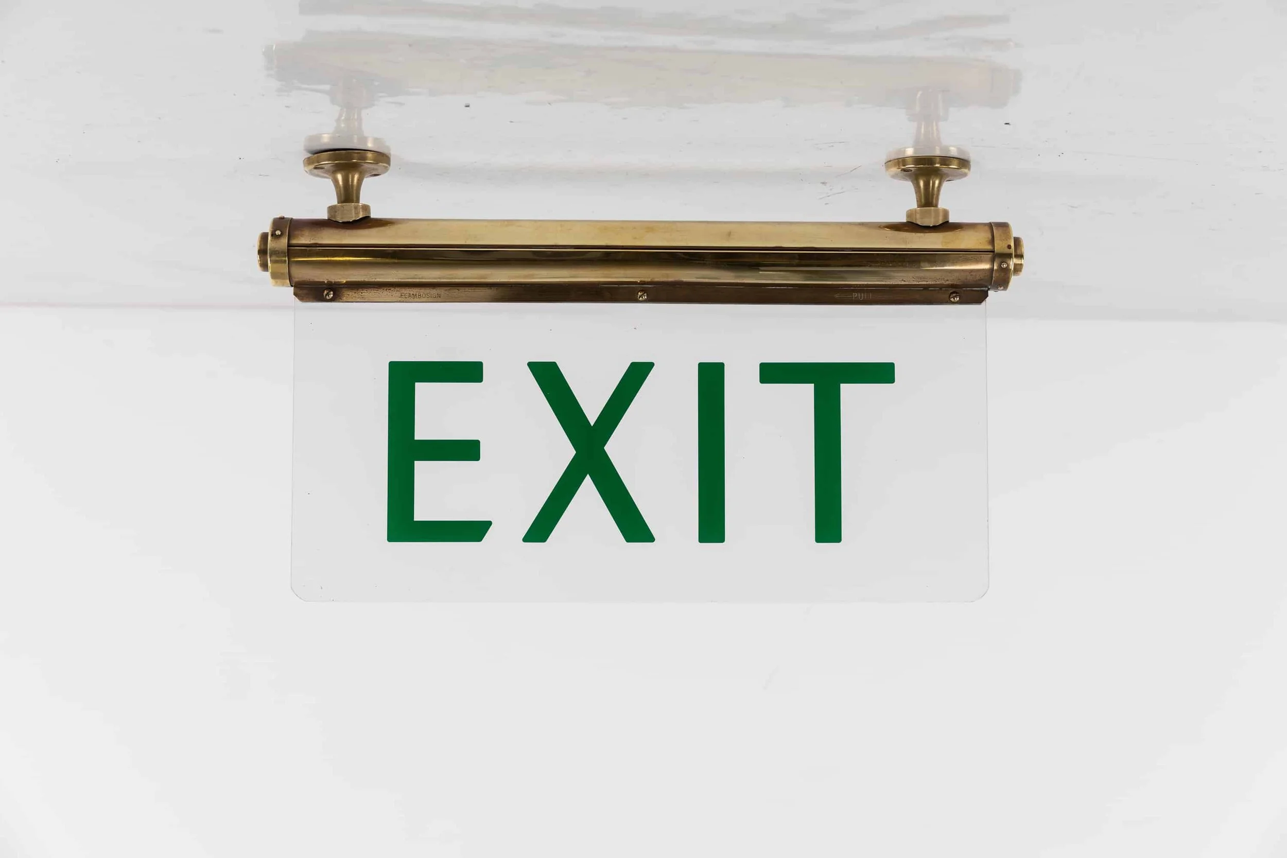 Vintage Antique Art Deco Brass Exit Flambosign Directional Sign (22).jpg
