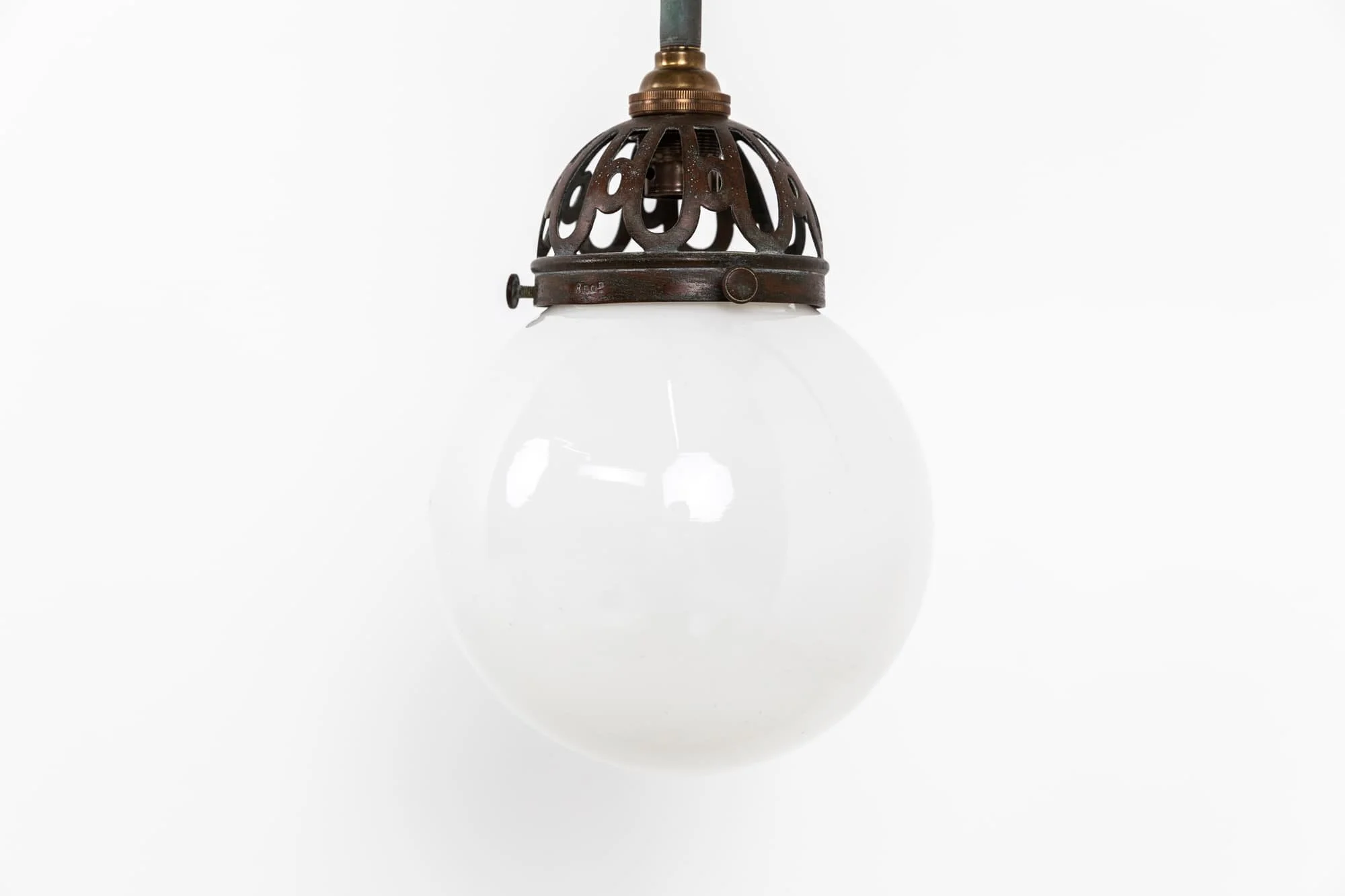 Looped Brass Gas Wall Lamp — Antiques Workshop | Exceptional Vintage ...