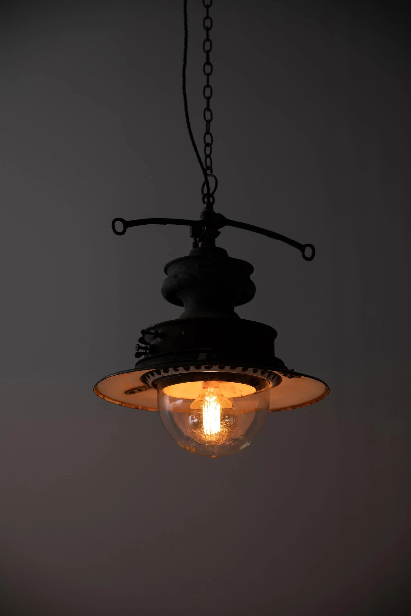 Antique Copper Railway Pendant Light — Antiques Workshop | Exceptional ...