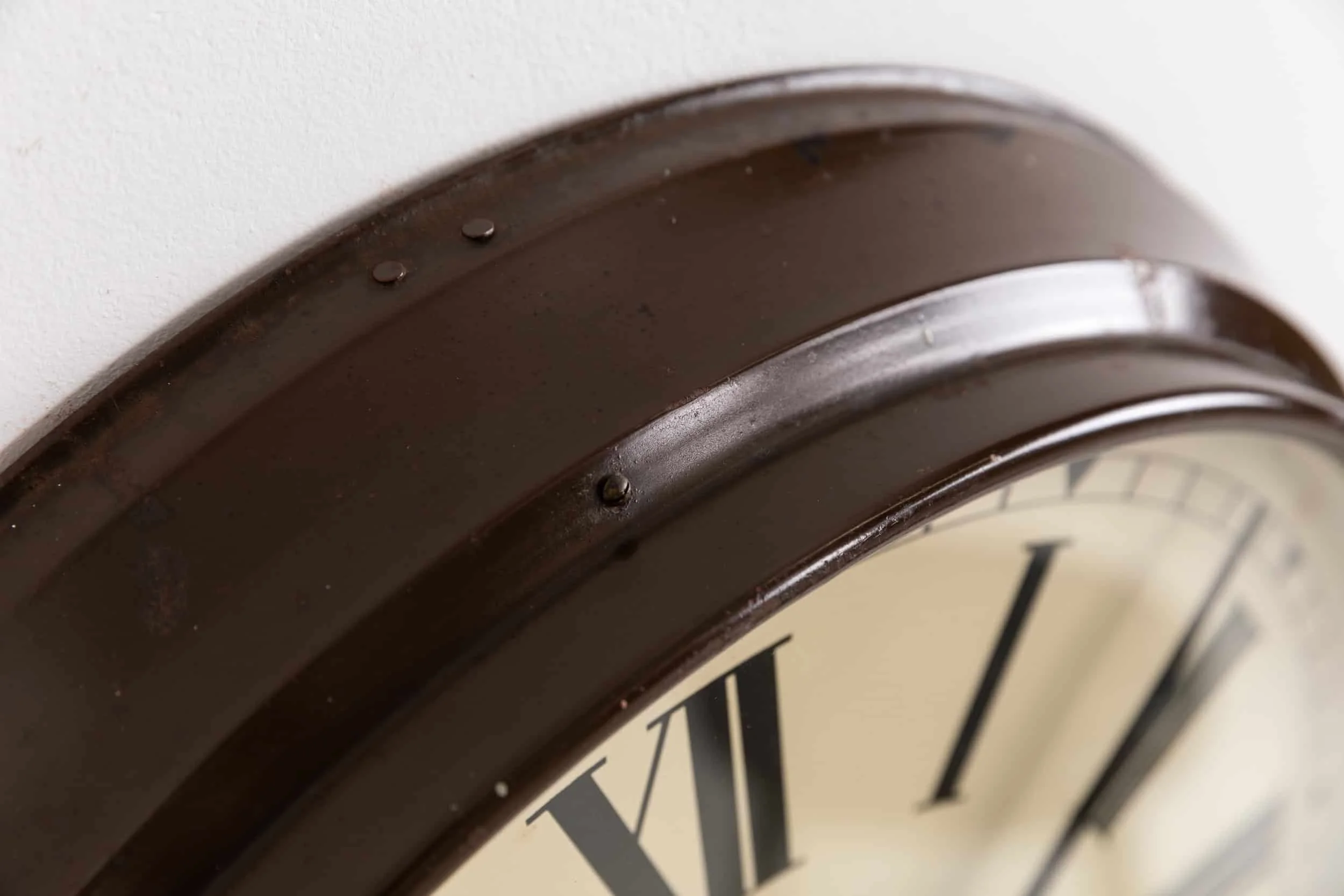 Industrial Metal Magneta Wall Clock — Antiques Workshop | Exceptional ...