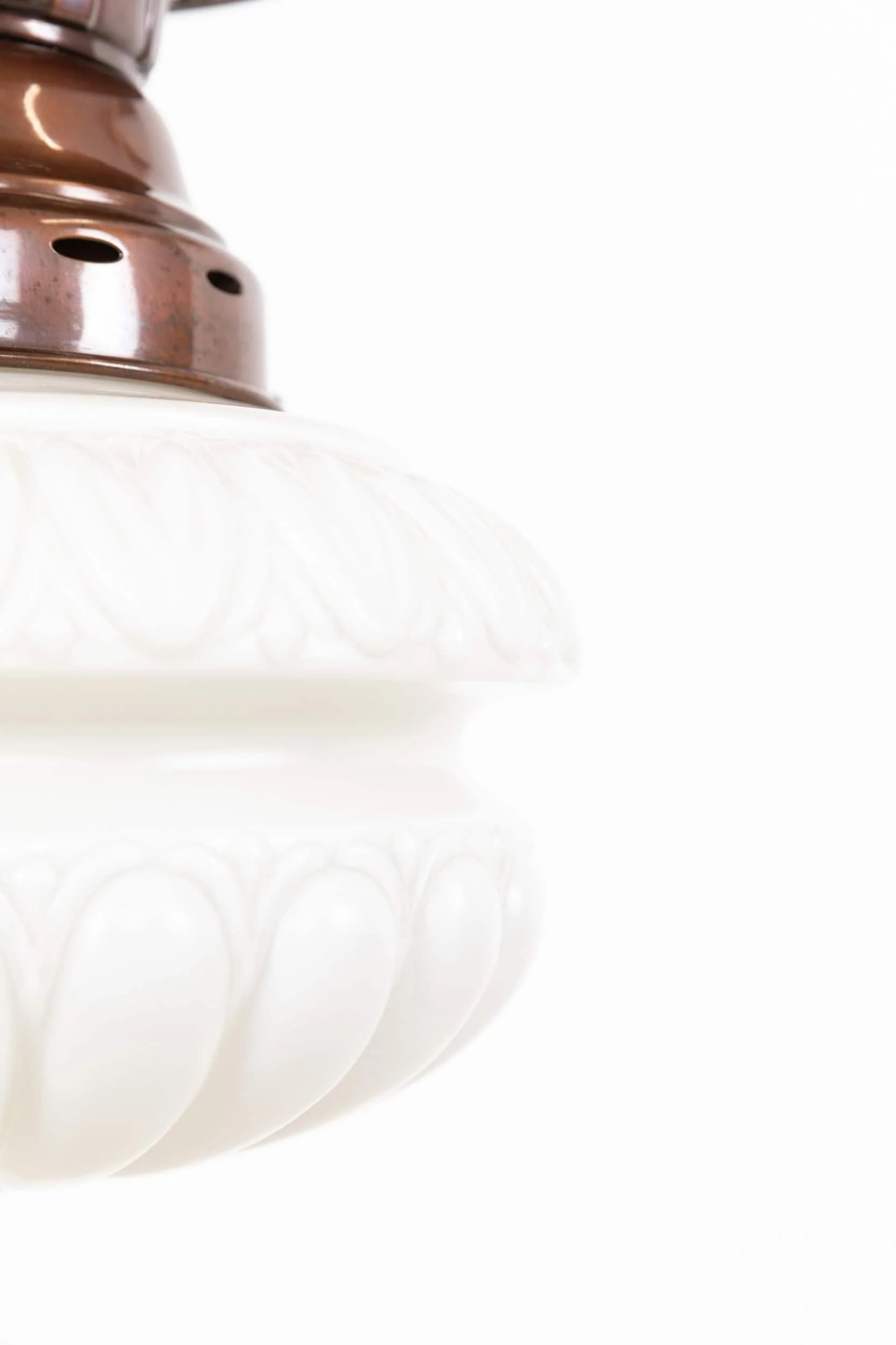 Antique Falks 'Pearlstone' Opaline Glass Pendant Light — Antiques ...
