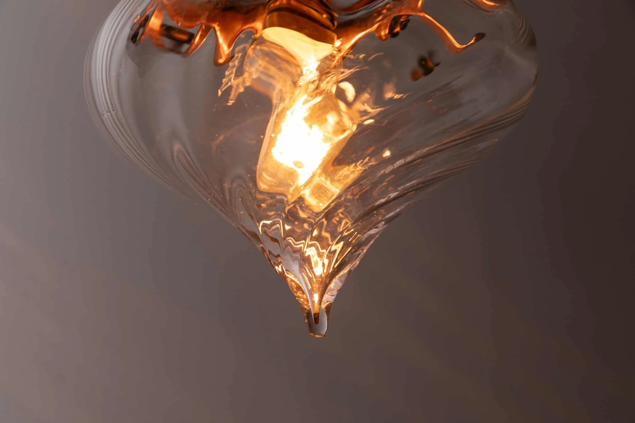 Antique Arts & Crafts Richard Everard Copper and Glass Ceiling Light (26).jpg