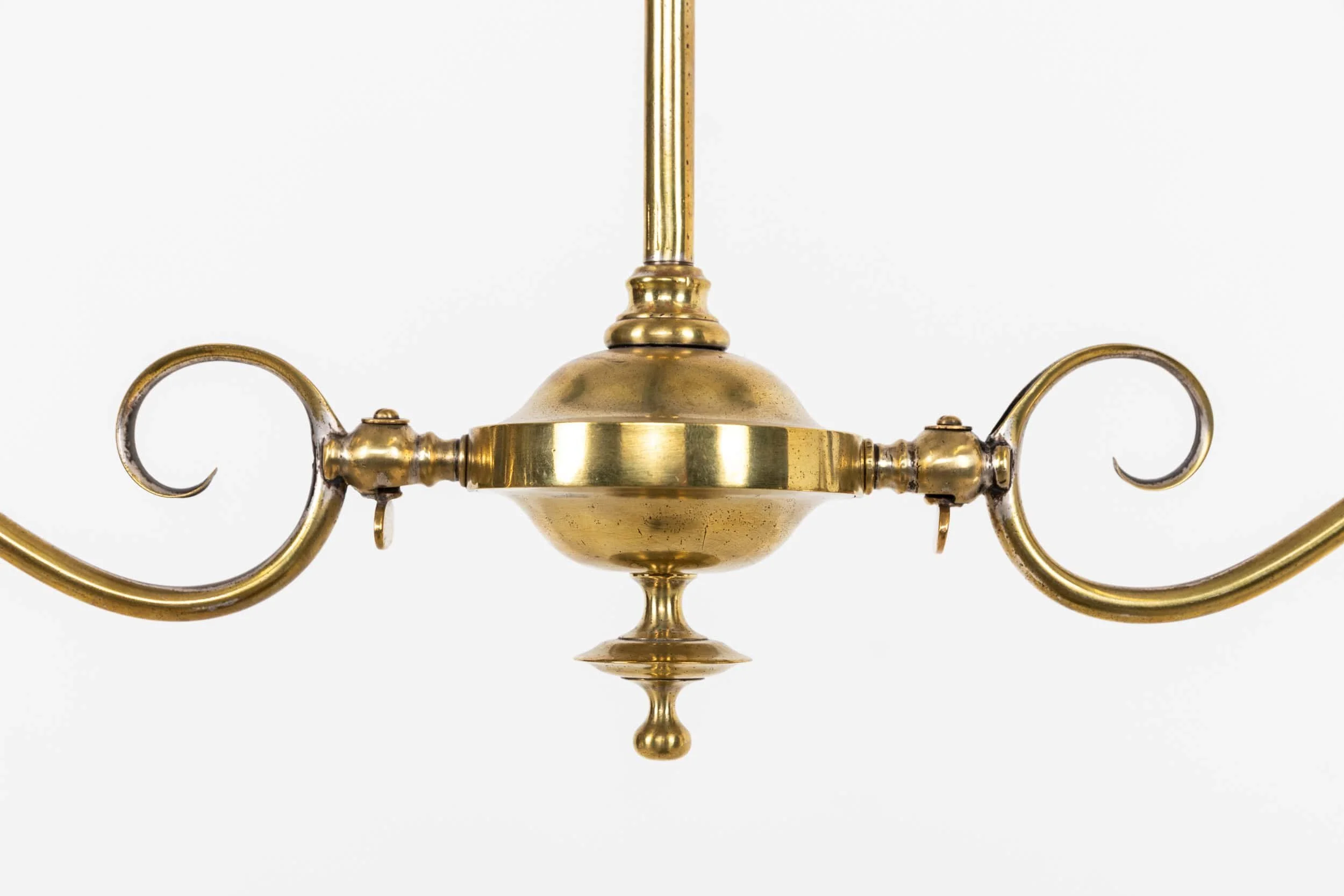 Antique Faraday & Son Former Two-Branch Gasolier Pendant Light (10).jpg