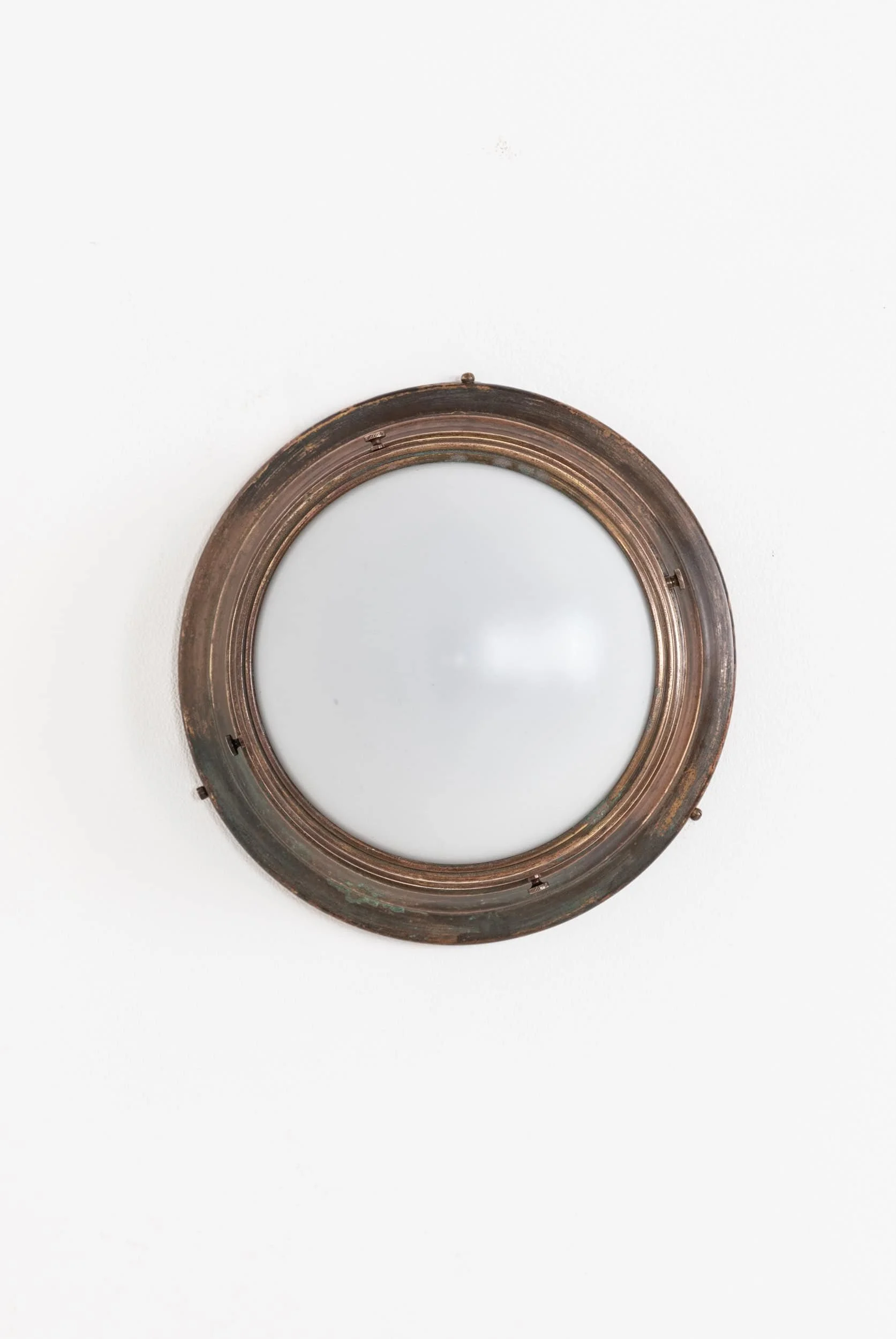 Antique Vintage Industrial Copper Brass Opaline Glass Flush Mount Light (7).jpg