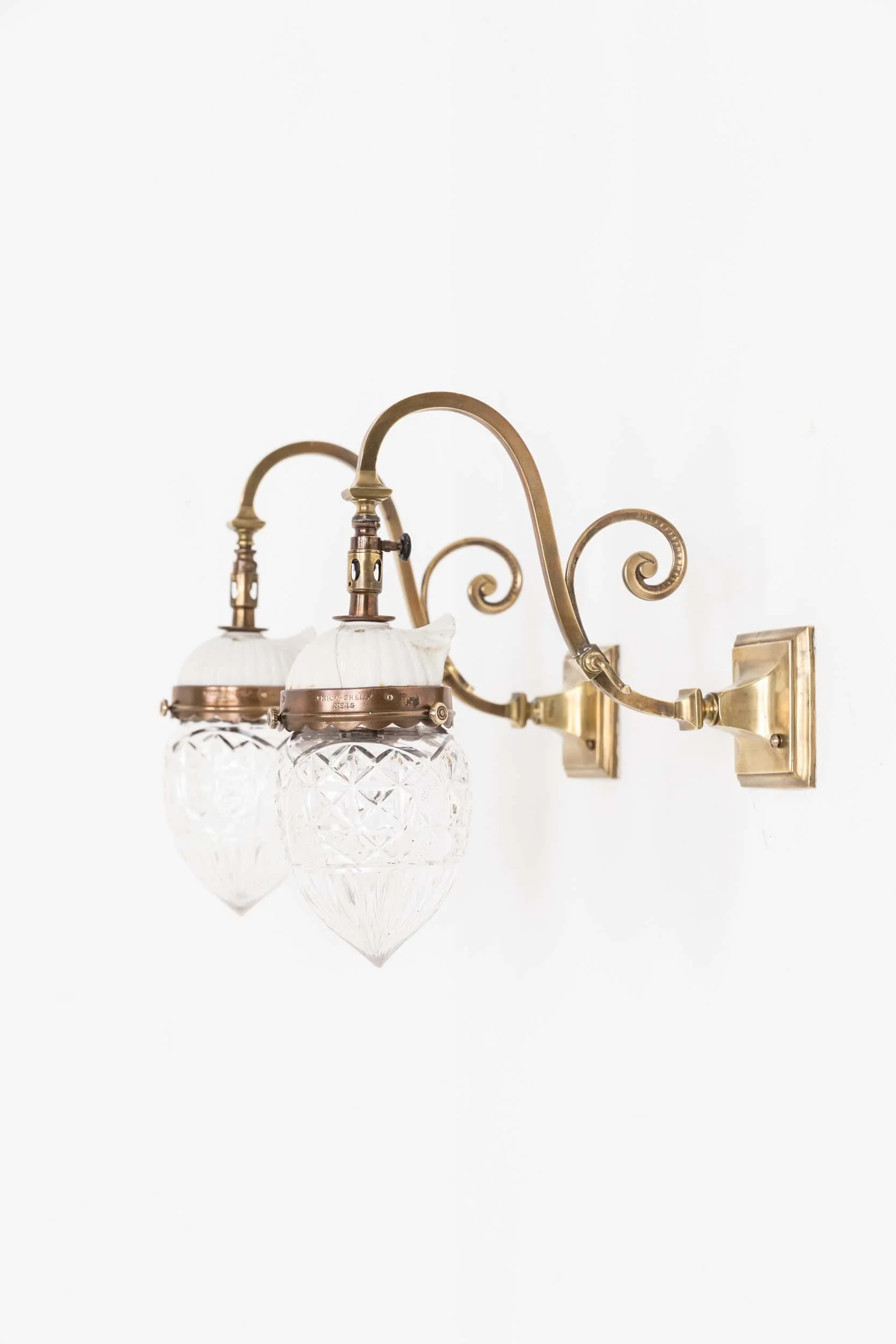 Pair of 19th 20th Centruy Brass Wall Lamps by Sugg (11).jpg