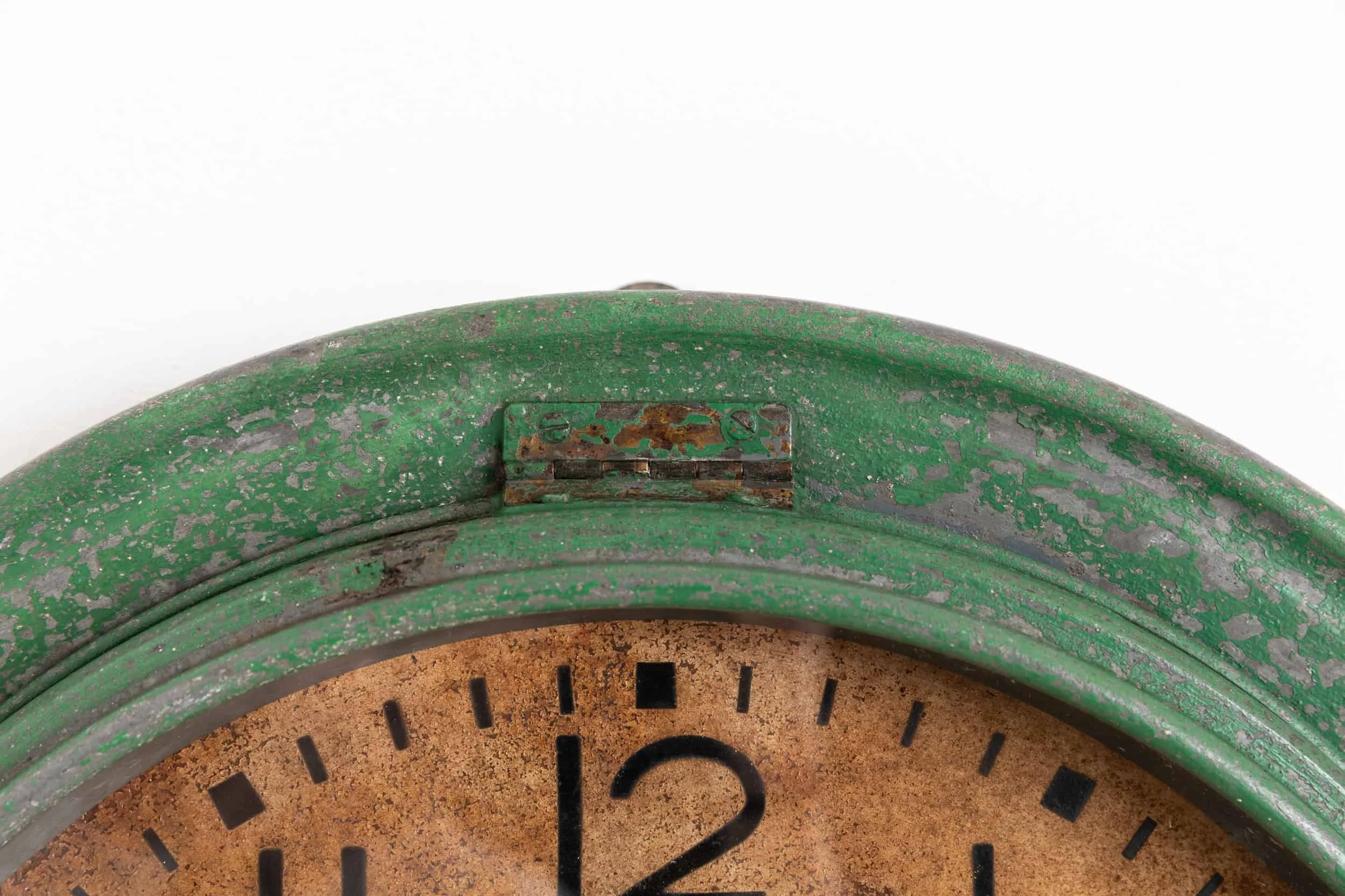 Original Industrial French Brillie Wall Clock — Antiques Workshop ...