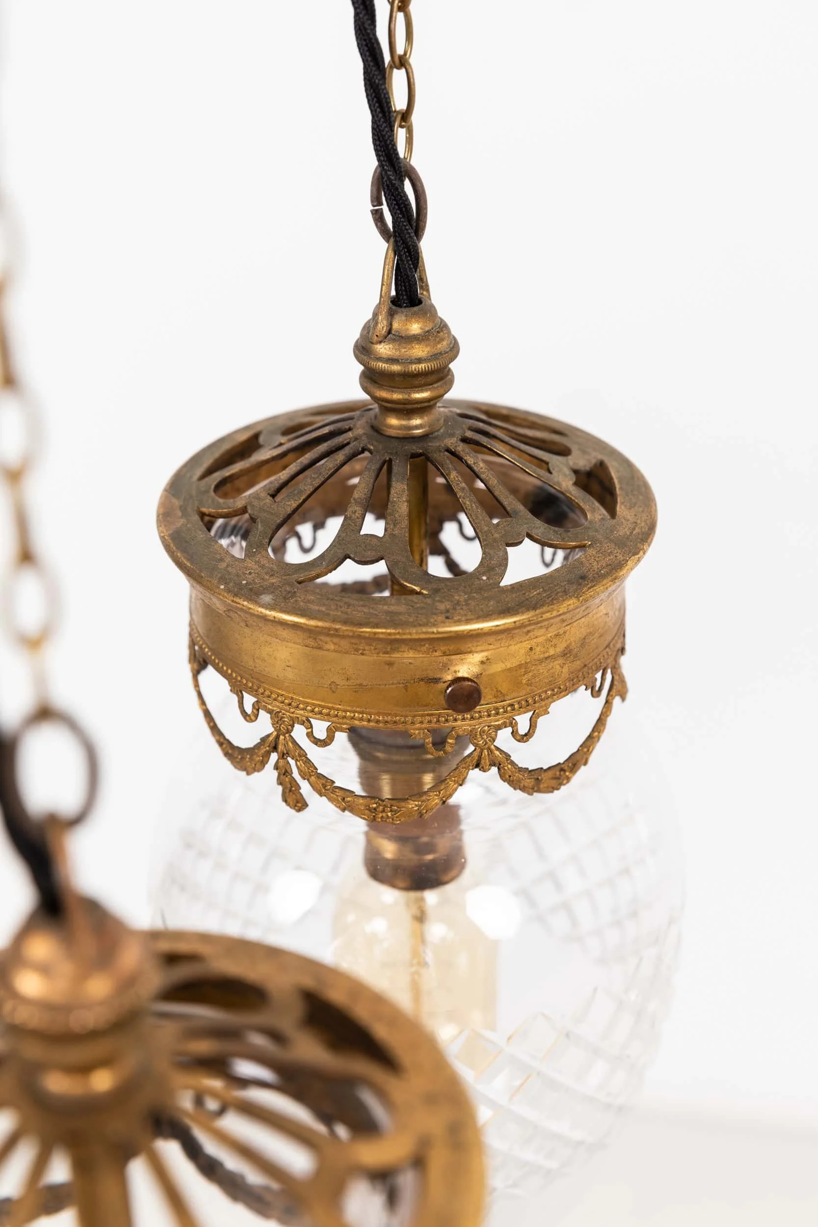 Pair of Neo-Classical Revival Edwardian Brass and Cut Glass Pendant Lights (13).jpg