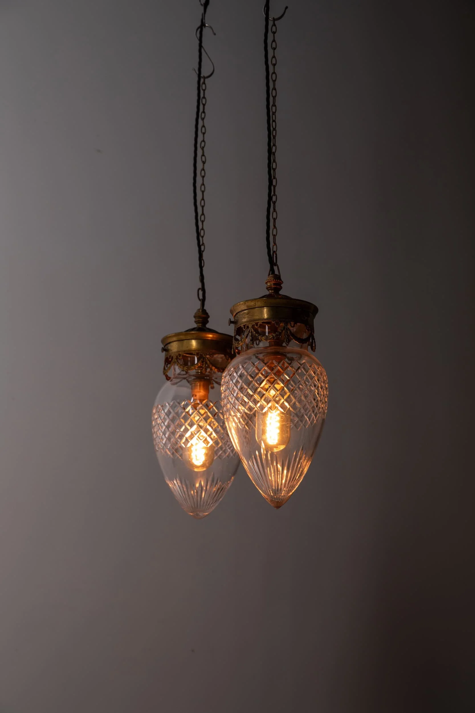 Pair of Neo-Classical Revival Edwardian Brass and Cut Glass Pendant Lights (19).jpg