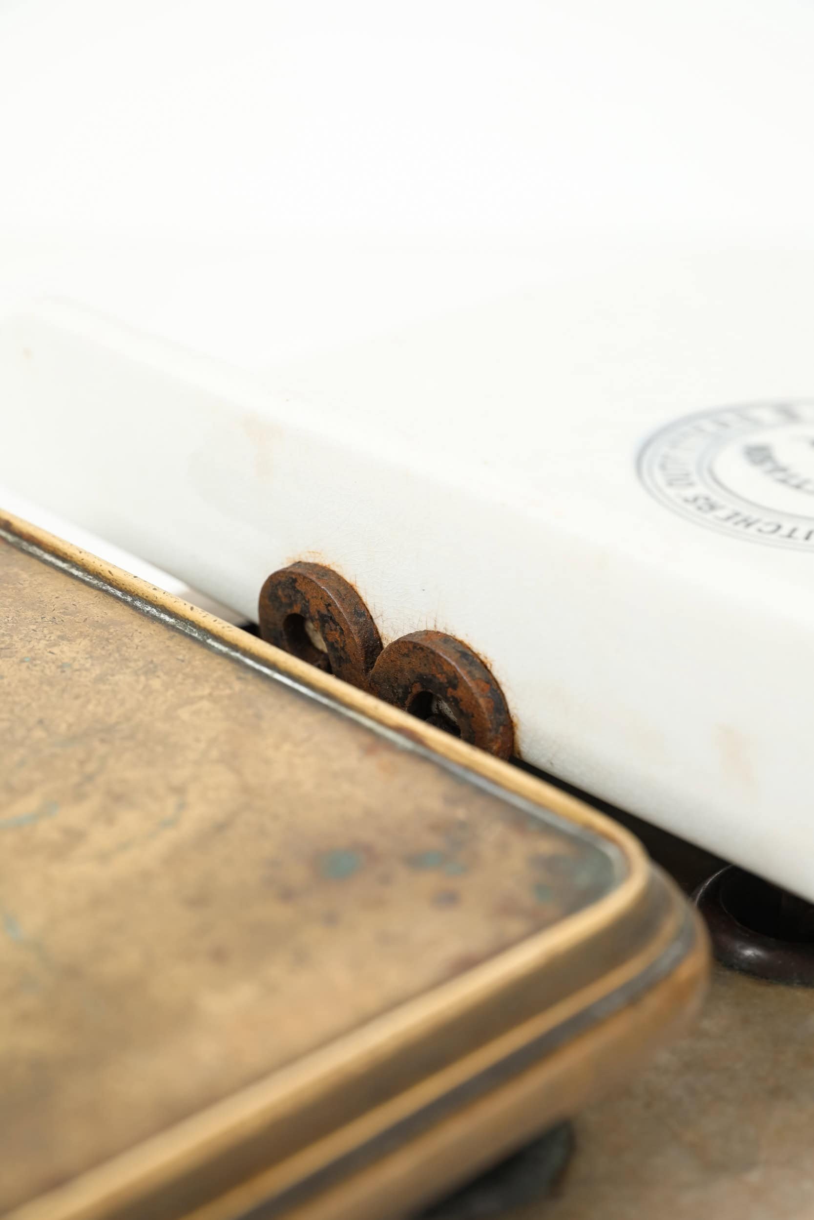 Antique Early 20th Century Oak, Brass, Marble and Ceramic Butchers Weighing Scales (17).jpg