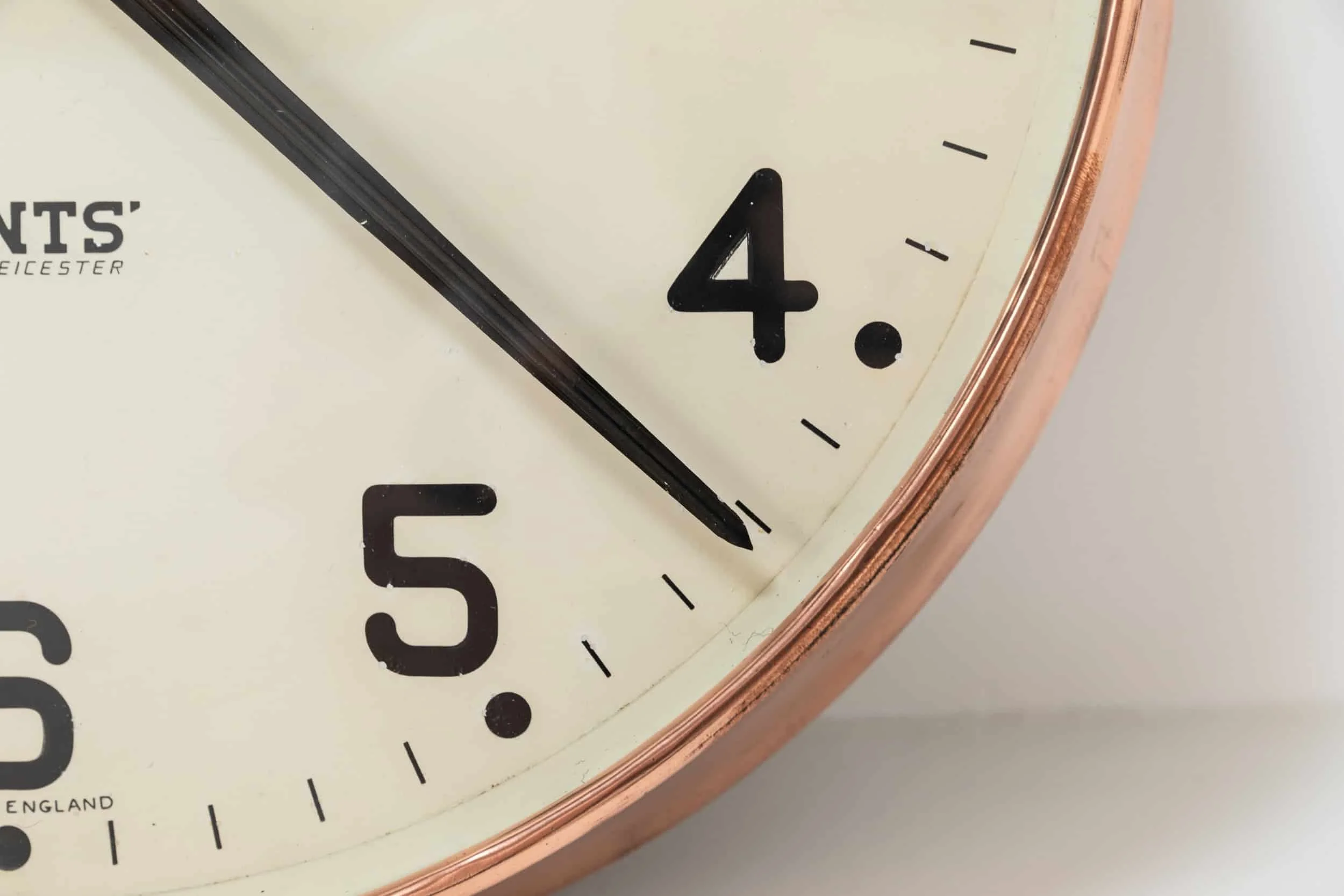 Vintage Industrial Copper Gents of Leicester Factory Railway Wall Clock (8).jpg