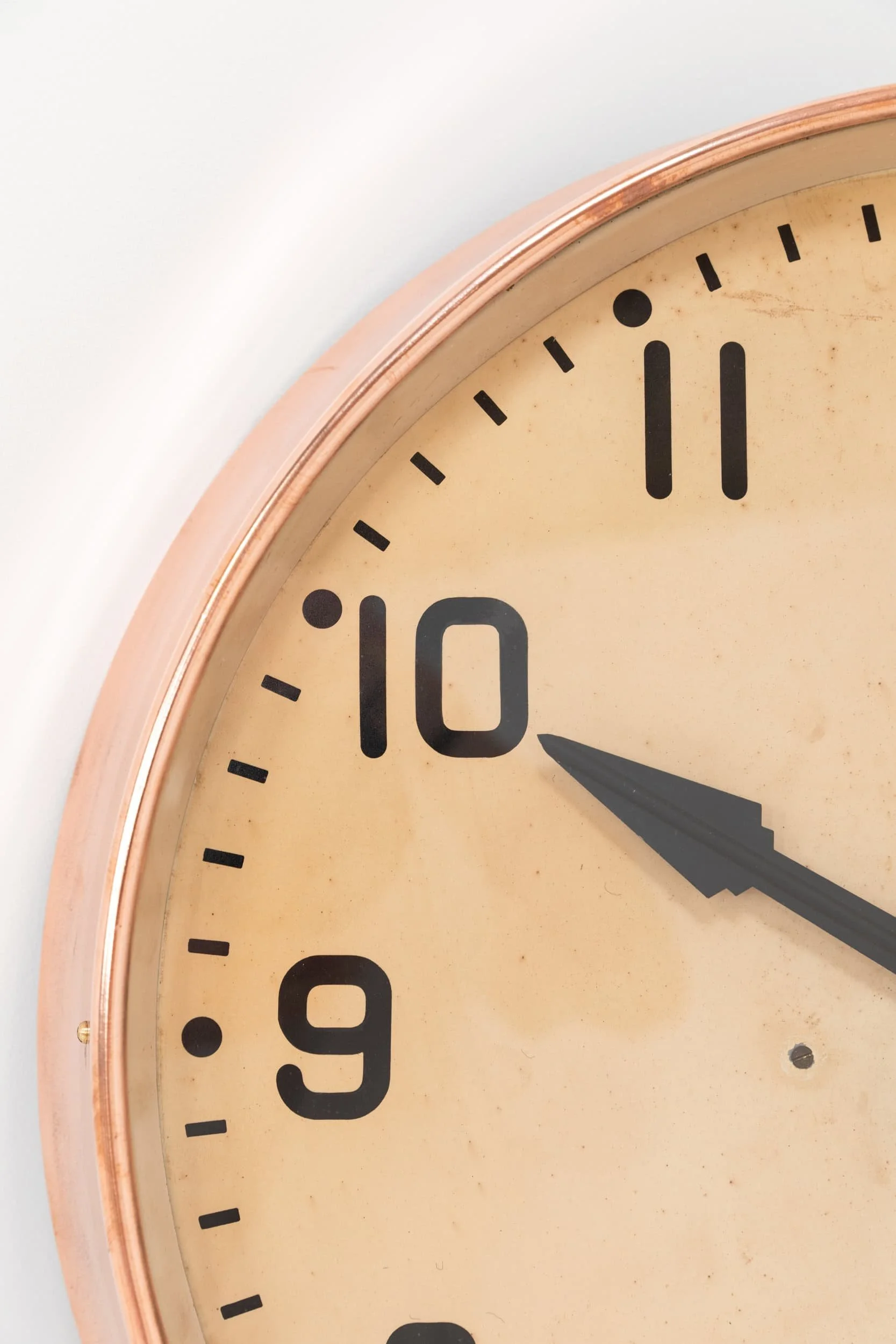 Vintage Industrial Copper Gents of Leicester Factory Railway Wall Clock (13).jpg
