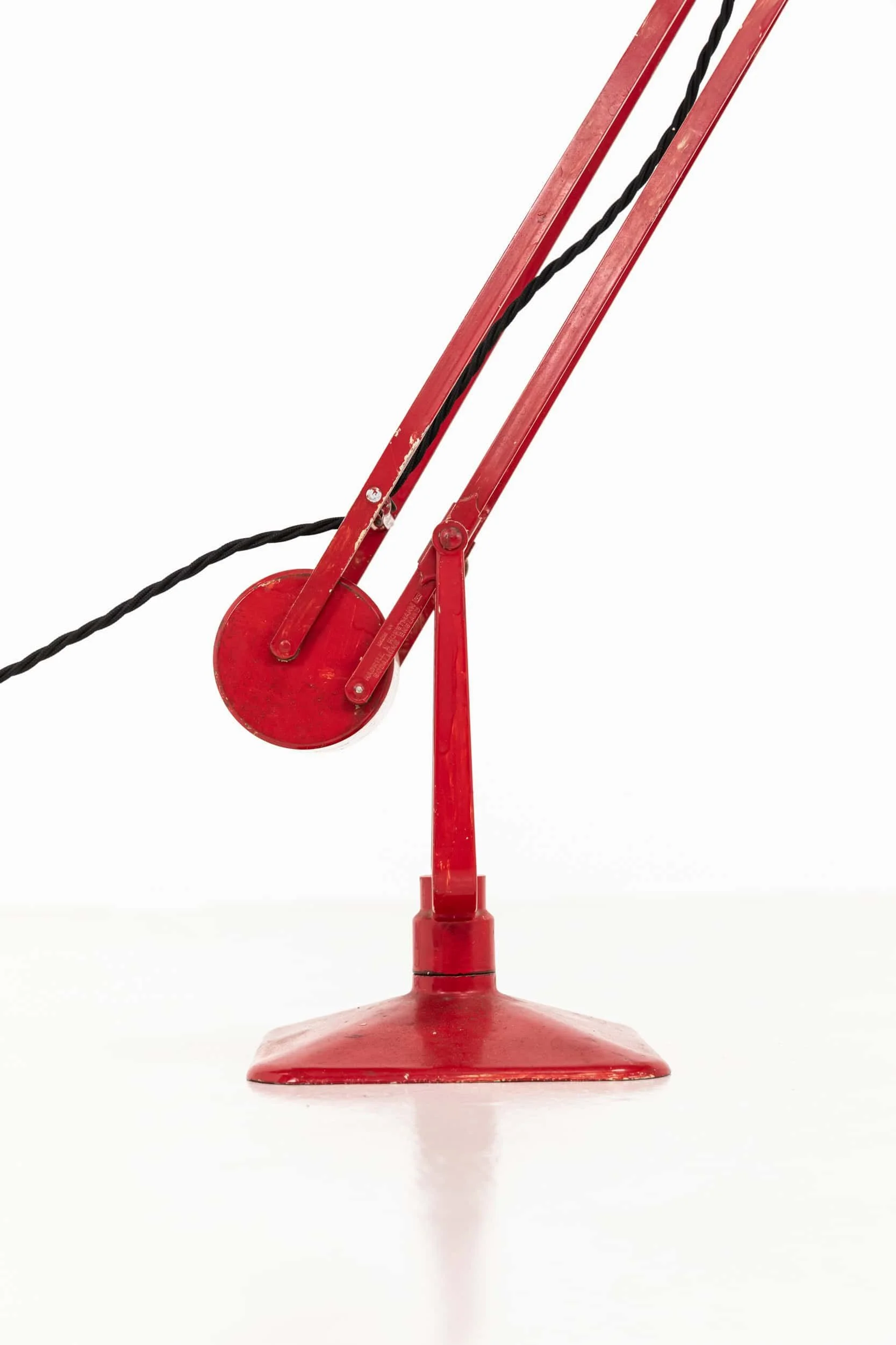 Vintage Industrial Red Painted Hadrill & Horstmann Machinist Lamp (7).jpg