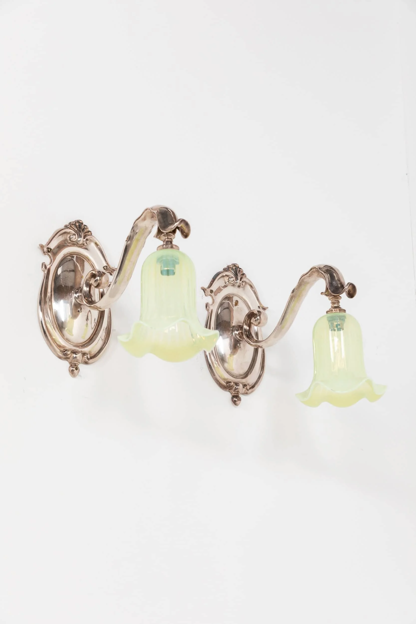 Antique Early 20th Century Pair Richard Everard Nickel Plated Wall Lamp (15).jpg