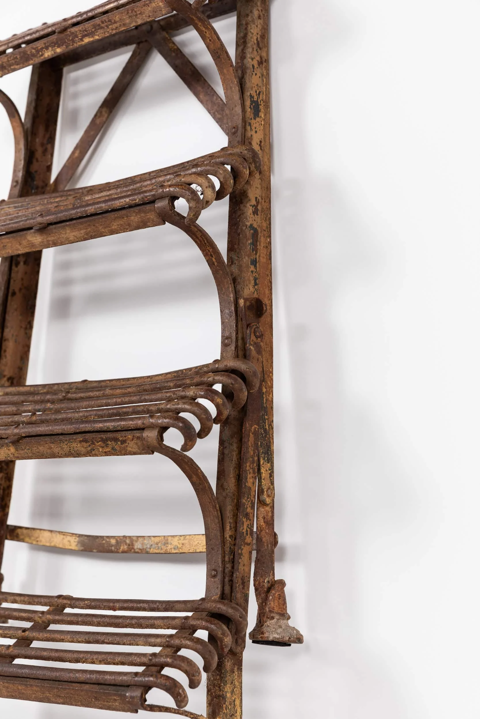 Antique Early 20th Century French Arras Hand Made Iron Step Ladder (21).jpg