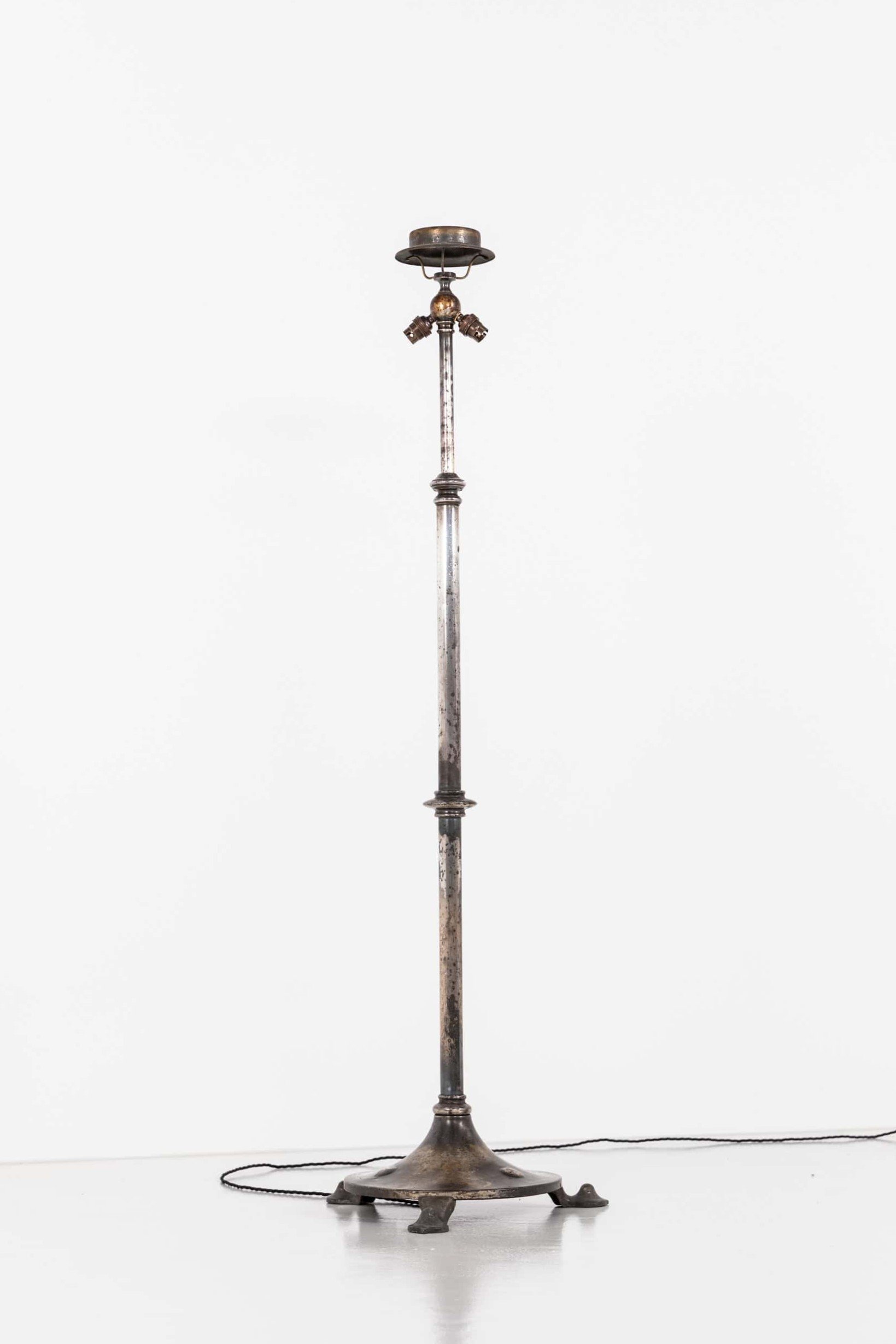 Antique Edwardian Silver Plated Standard Floor Lamp (1).jpg