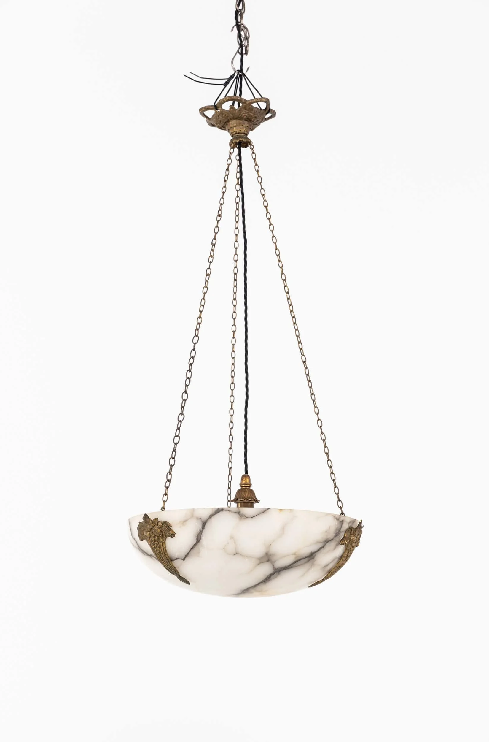 Antique French Carved Alabaster Bowl Plafonnier Light (1).jpg
