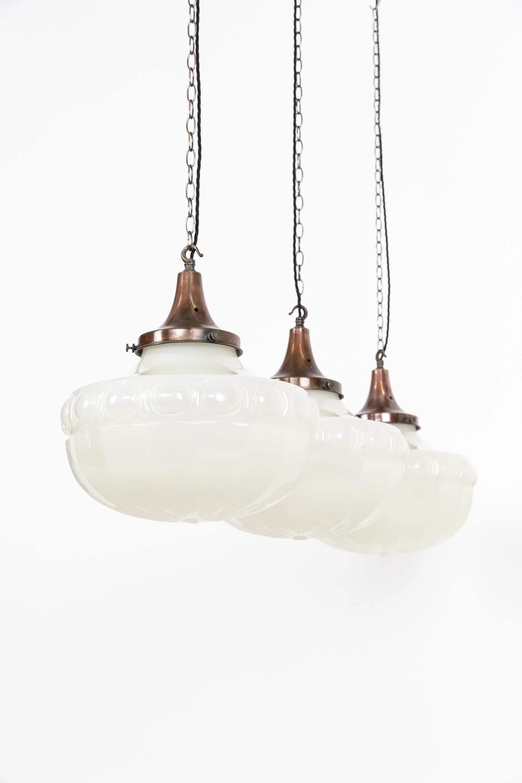 Antique Art Deco Heavy Pressed Glass Opaline Pendant Light (1).jpg