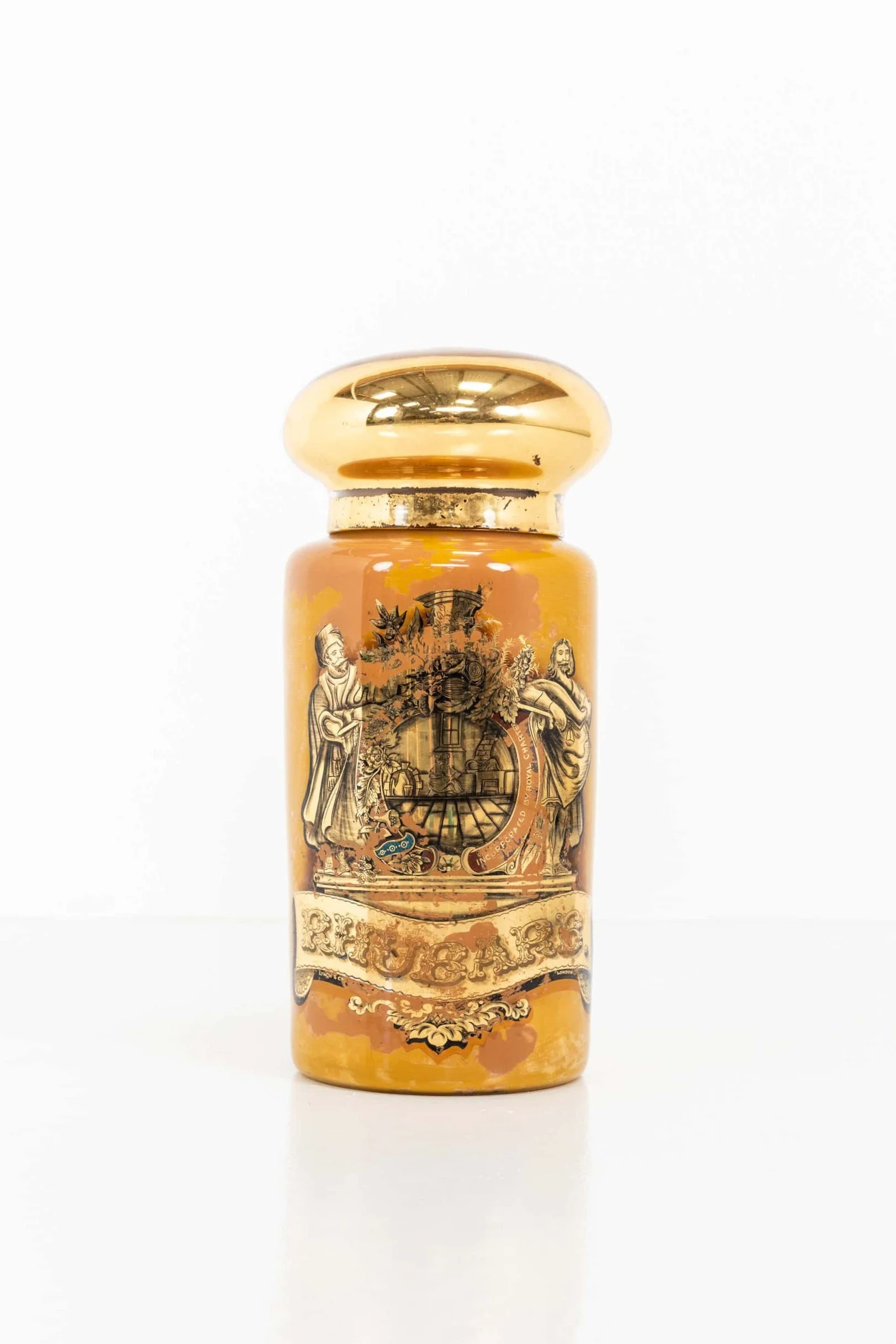 Antique Late Victorian Reverse Painted Glass Rhubarb Apothecary Jar (1).jpg