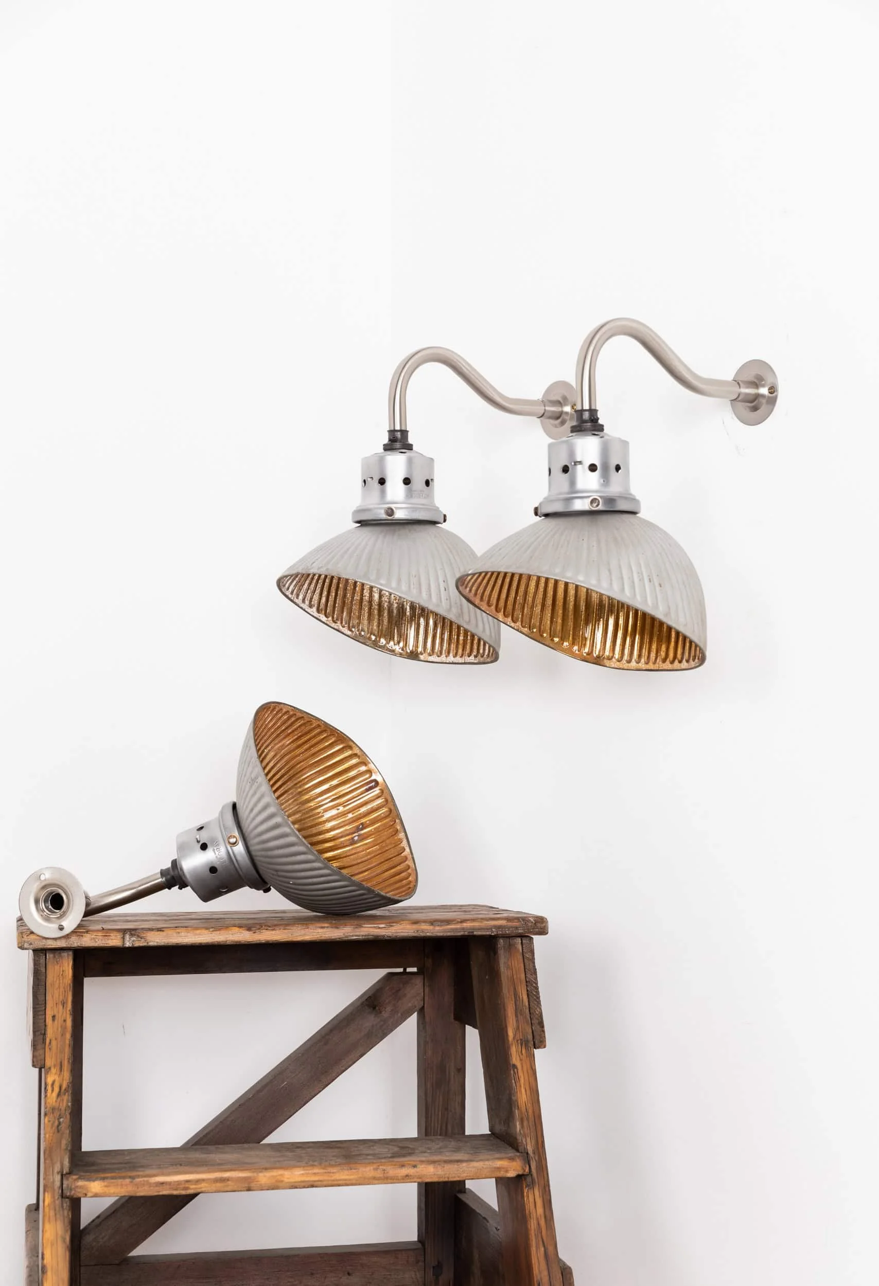 Vintage Industrial Glass GECORAY Wall Lamps