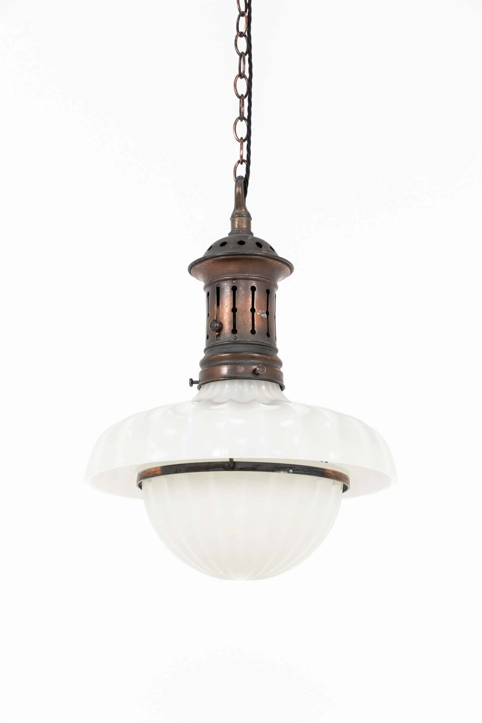 Antique Jefferson Moonstone Glass Doric Pendant Light (1).jpg