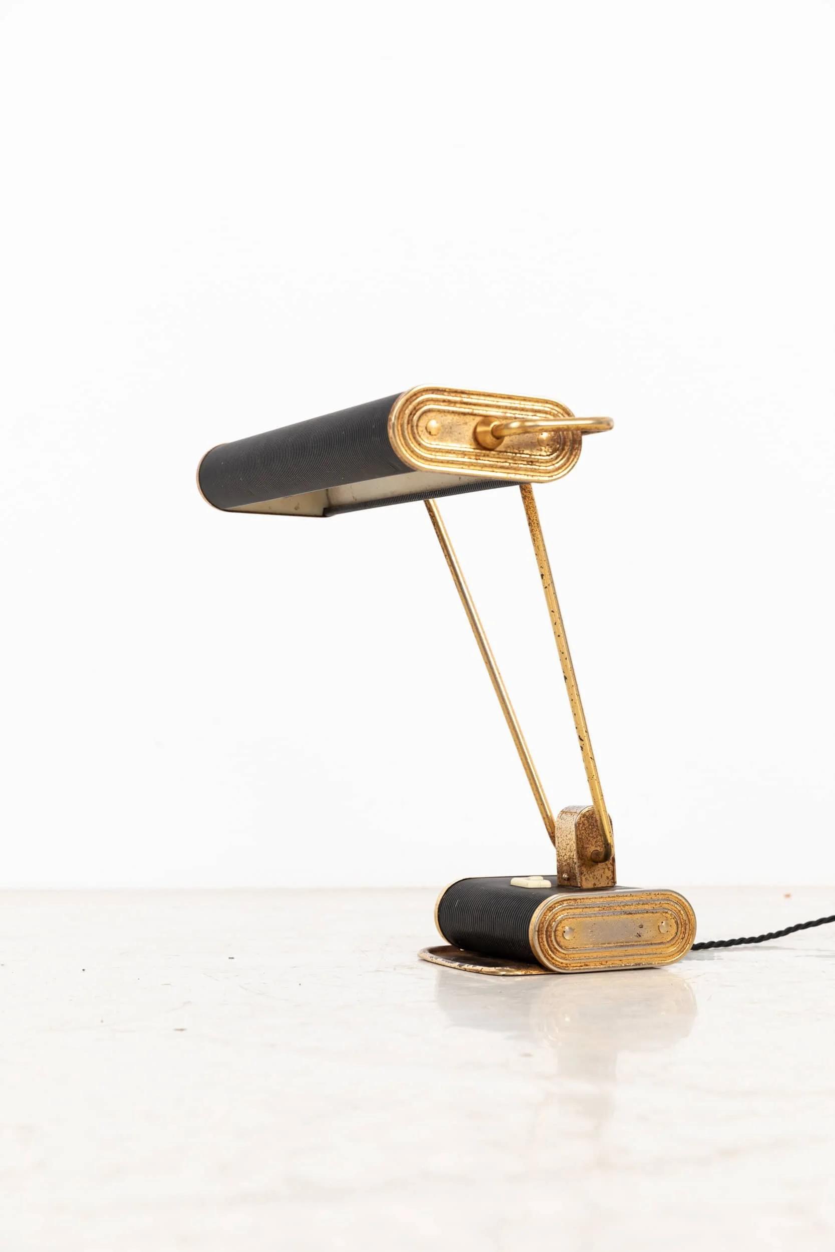 Black & Gold Eileen Gray for Jumo Desk Lamp