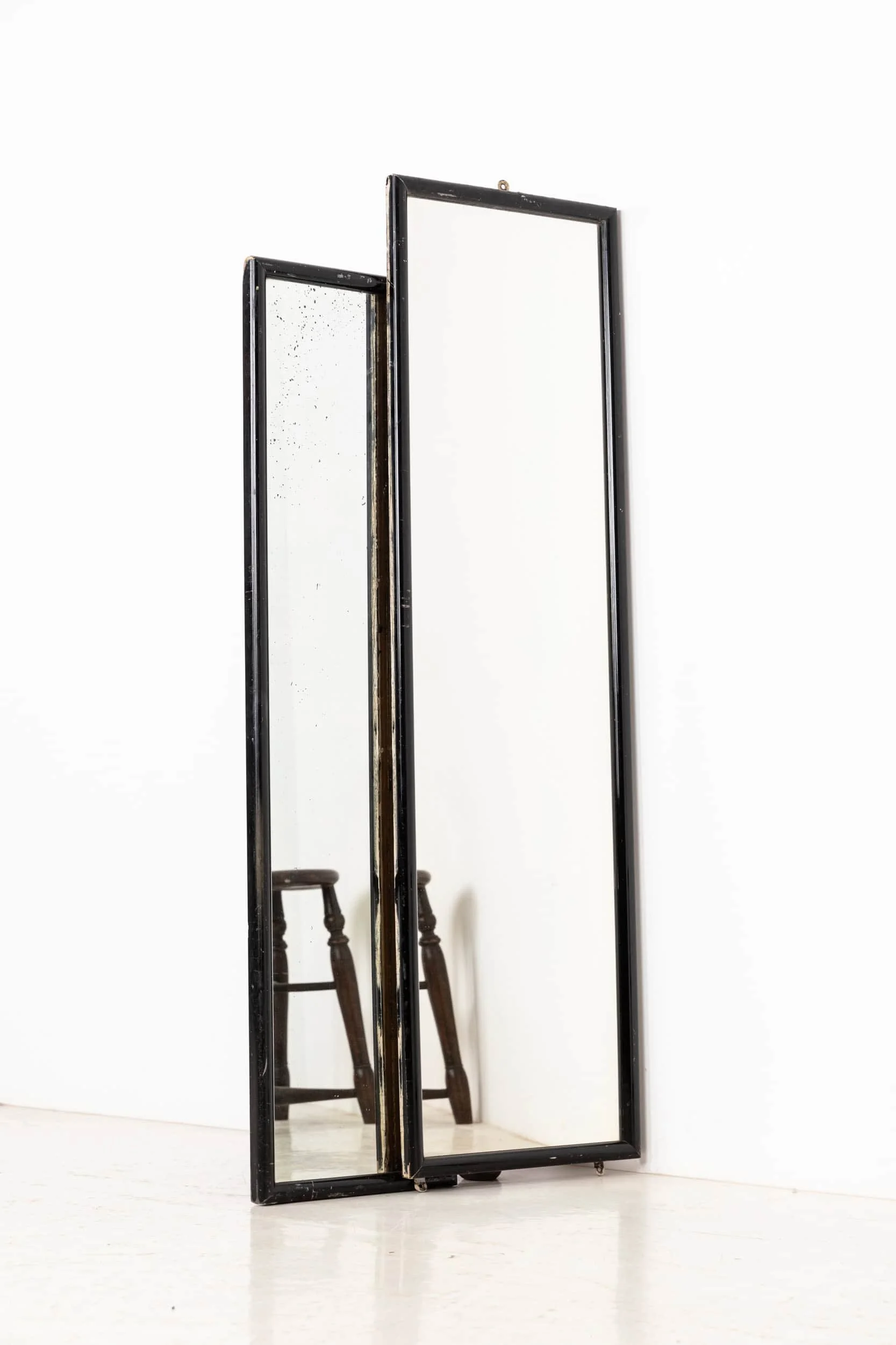 Antique Ebonised and Foxed Tailors mirrors (1).jpg