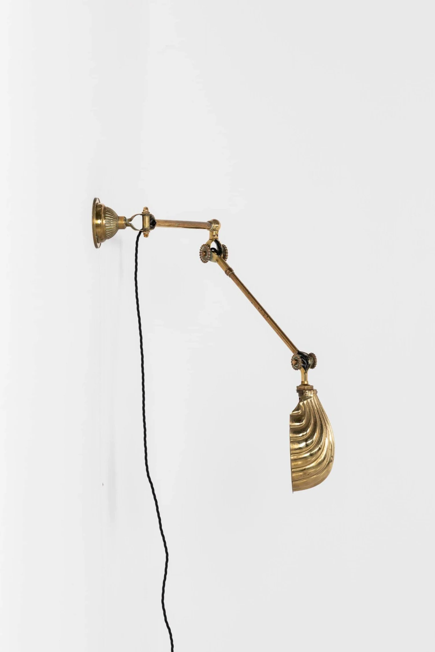 Antique Early 20th Century Brass Dugdills Wall Lamp (1).jpg