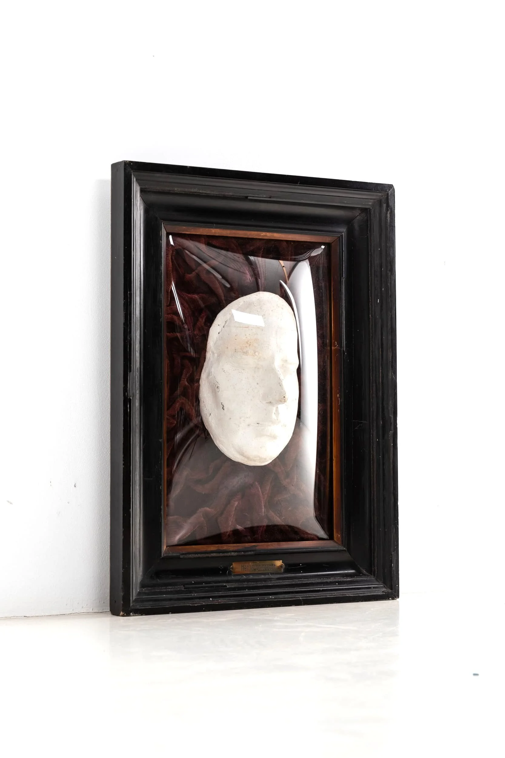 Antique Framed and Dome Glazed Mounted Death Mask (1).jpg