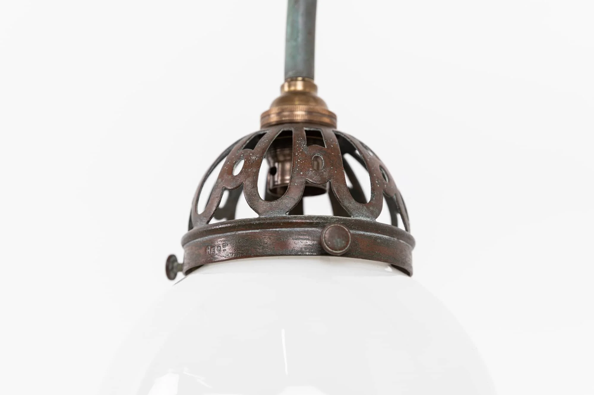 Looped Brass Gas Wall Lamp — Antiques Workshop | Exceptional Vintage ...