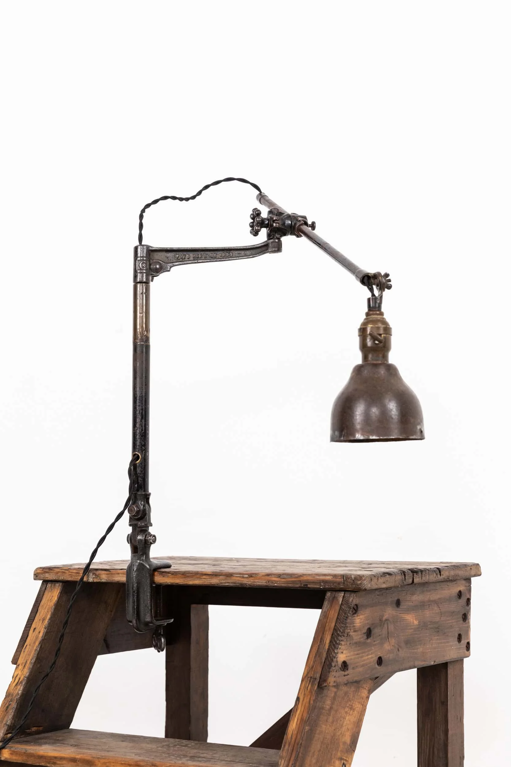 Antique Victorian American O.C. White Industrial Desk Lamp (1).jpg