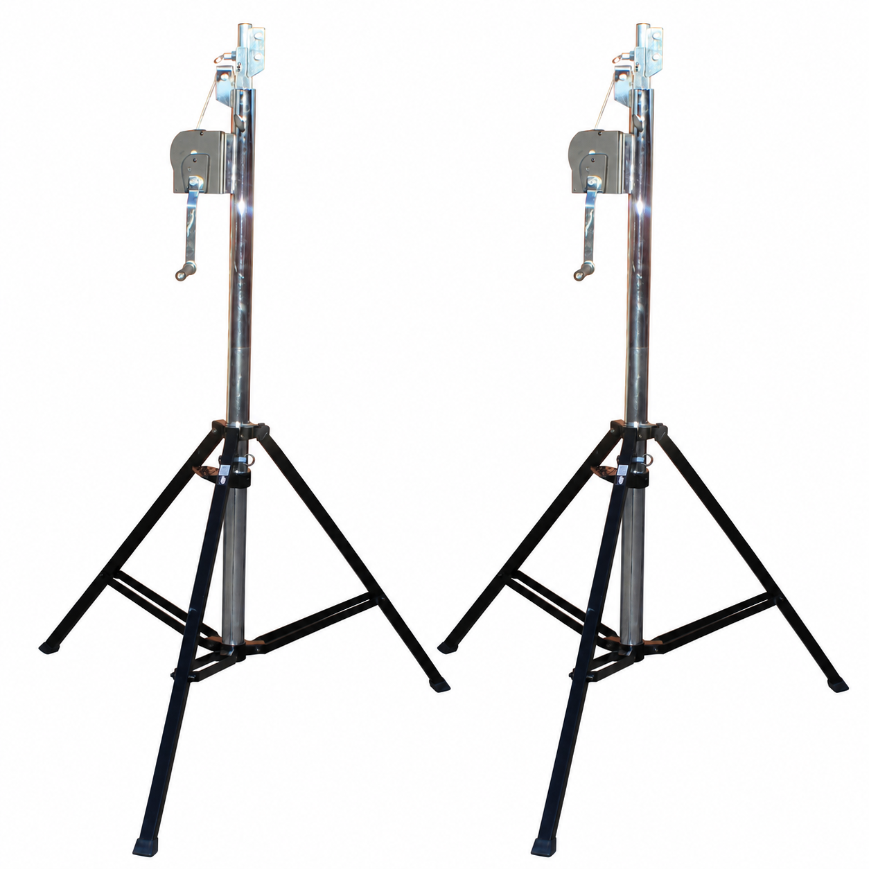 ProX XT-CRANK14FT-220 14-foot heavy-duty lighting crank stand with 220 lb load capacity and 5-foot T-bar, available for rental from Haye Productions in Phillipsburg, NJ.