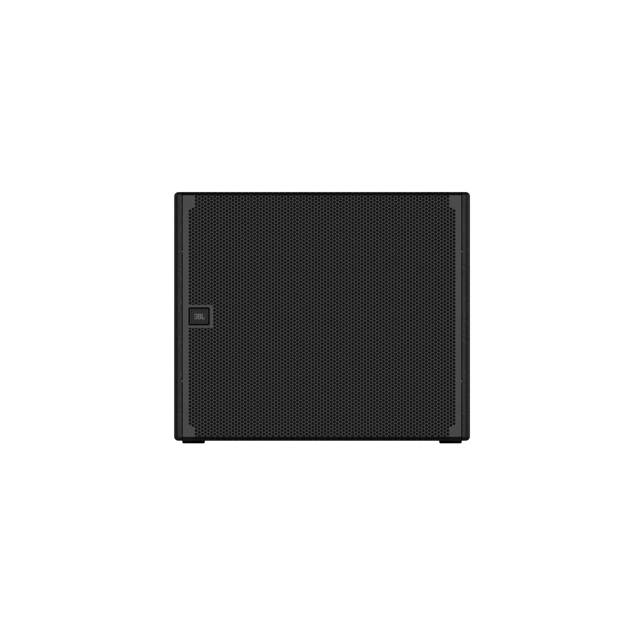 JBL SRX 918S face.png JBL SRX918S single 18-inch powered subwoofer with Differential Drive®, 1,100W Class‑D power, deep low‑frequency output, and full DSP control for pro audio systems.